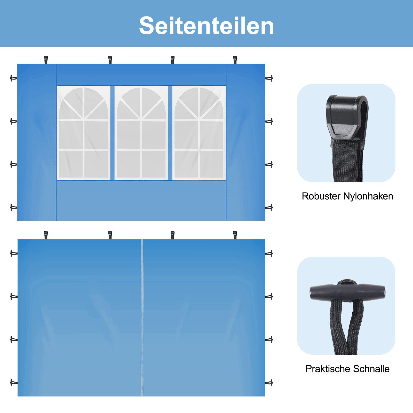 Sekey Faltpavillon 3x3 m Gartenpavillon mit günstig online kaufen