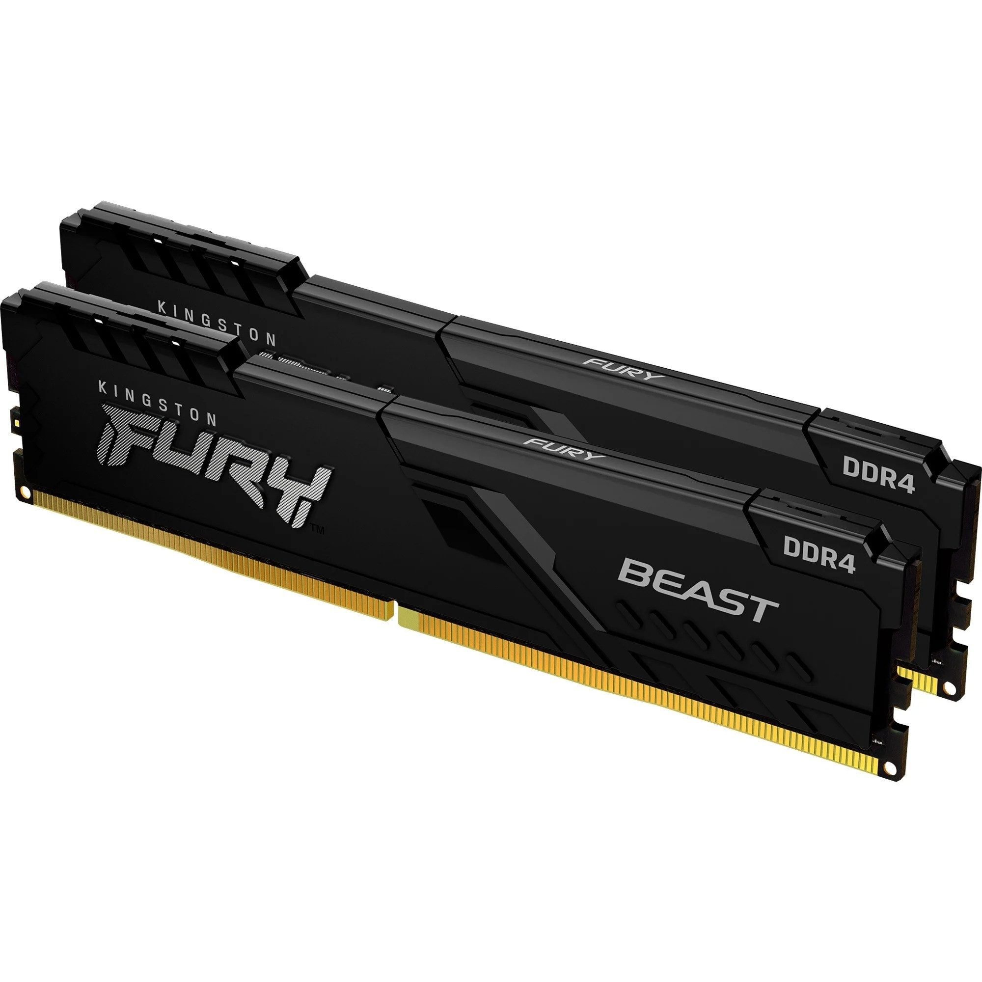 Kingston FURY Beast 32GB RAM DDR4-3200 Dual Kit (2x16GB) CL16 PC-Arbeitsspeicher (Hochleistungs-RAM-Set für schnelle Abläufe und stabile PC-Performance)