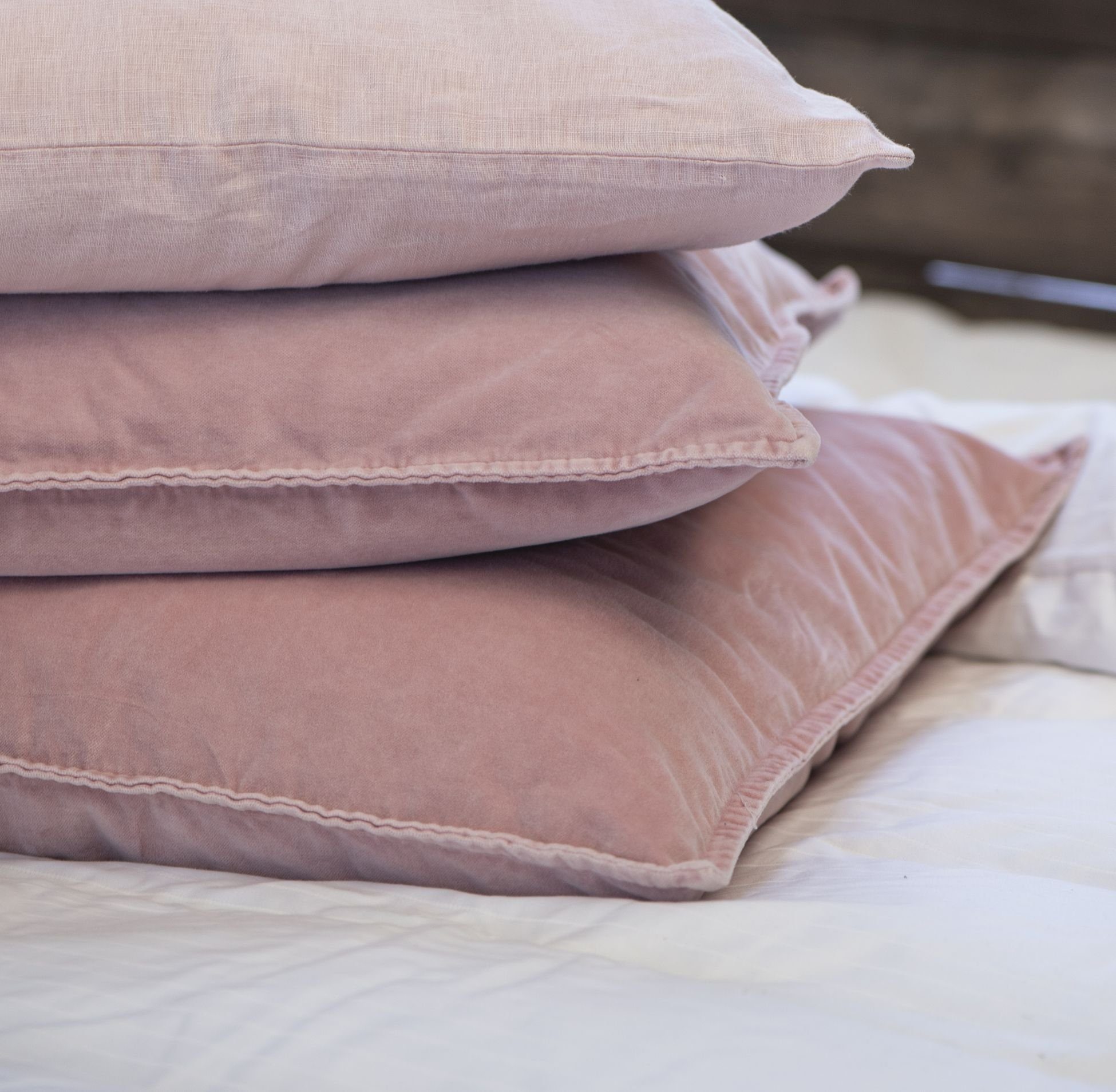 Ib Laursen Kissenhüllen Ib Laursen - Kissenbezug Rosa 52x52cm Samt Velour ( günstig online kaufen