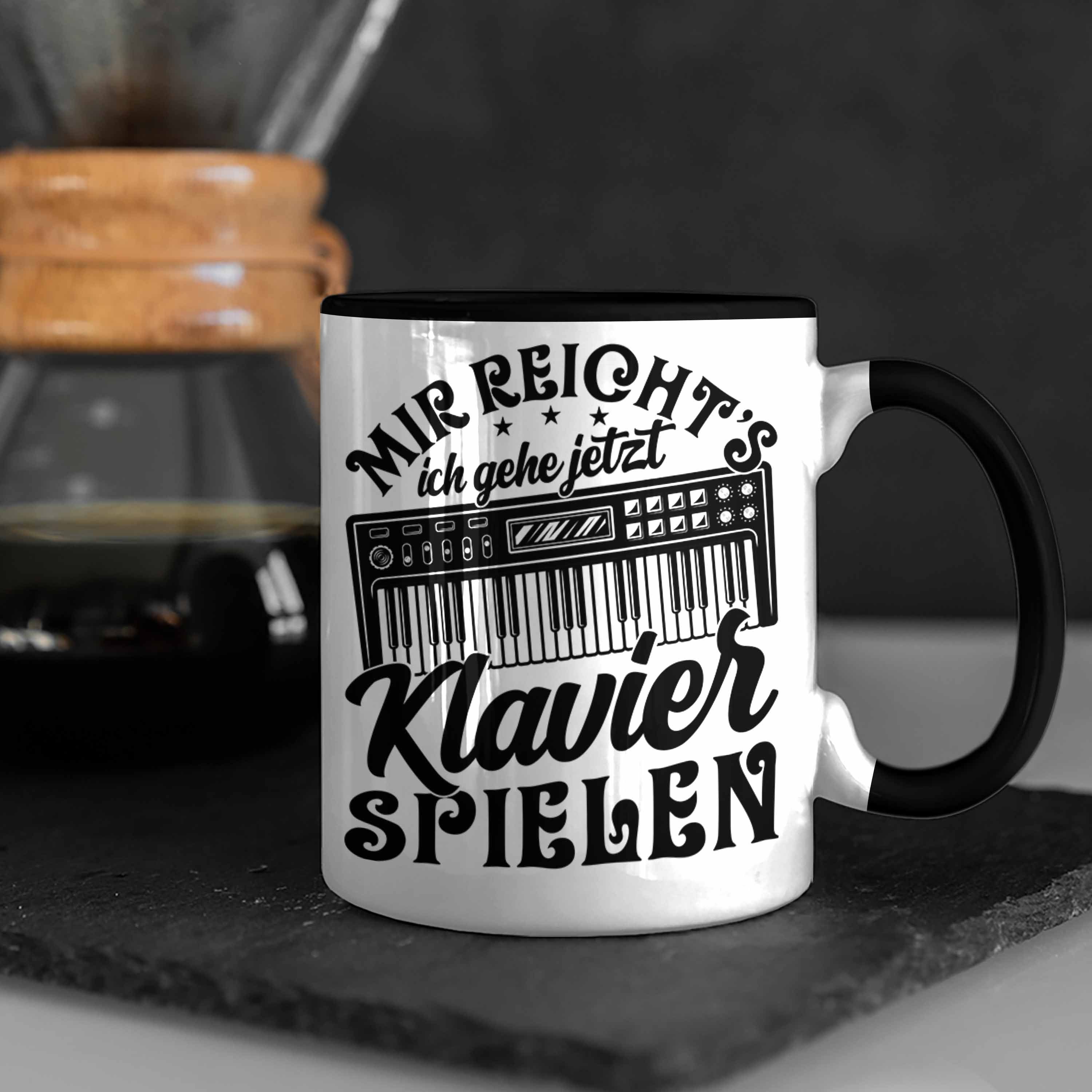 Trendation Ich Geschenk Klavi Tasse Gehe Klavierspieler Klavier Mir Schwarz Jetzt Reichts Tasse