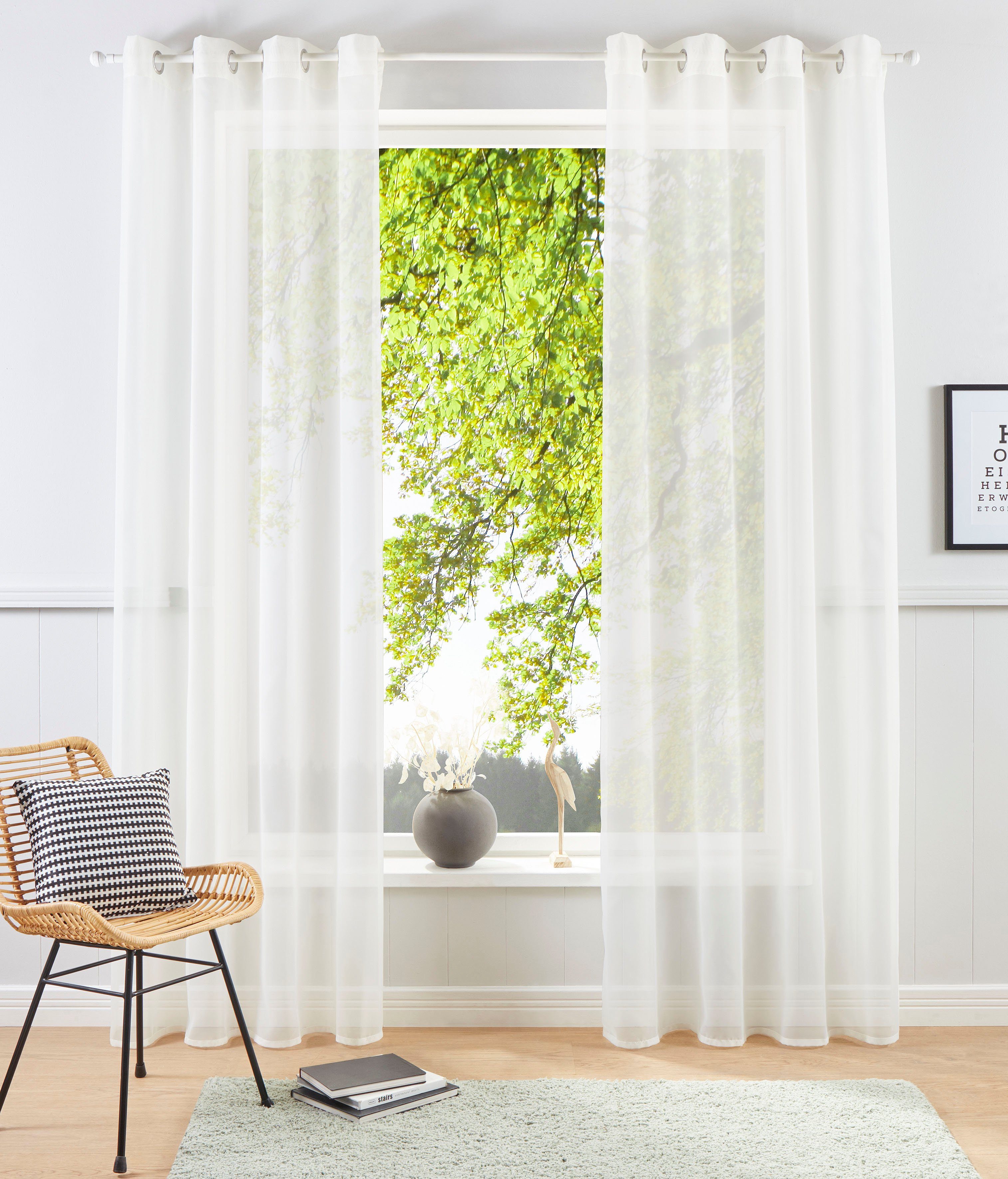 my home Gardine XANA mit Ösen, günstig online kaufen
