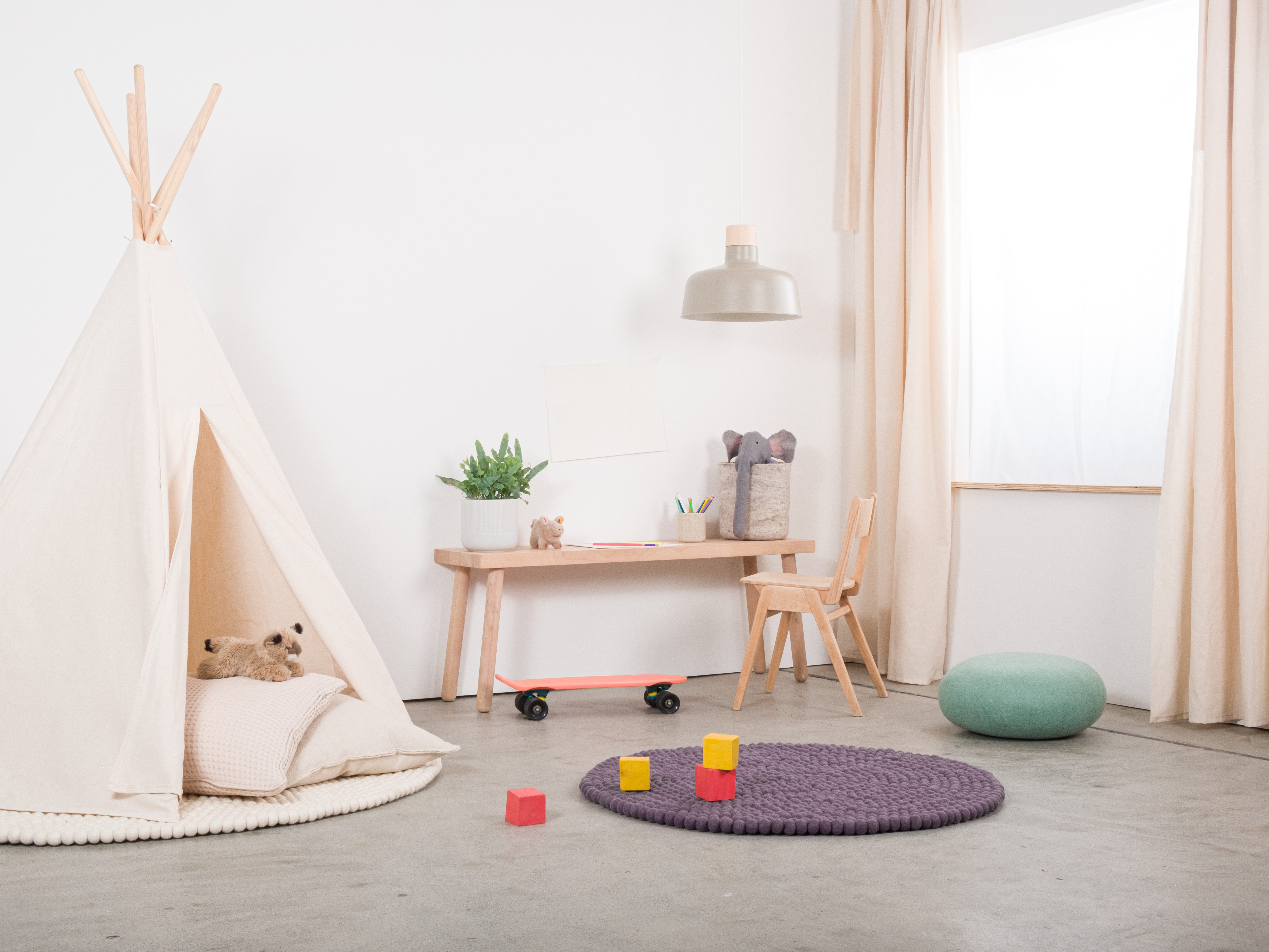 myfelt Wollteppich Frida Filzkugelteppich rund, rund, 100% reine Schurwolle, in verschiedenen Größen erhältlich