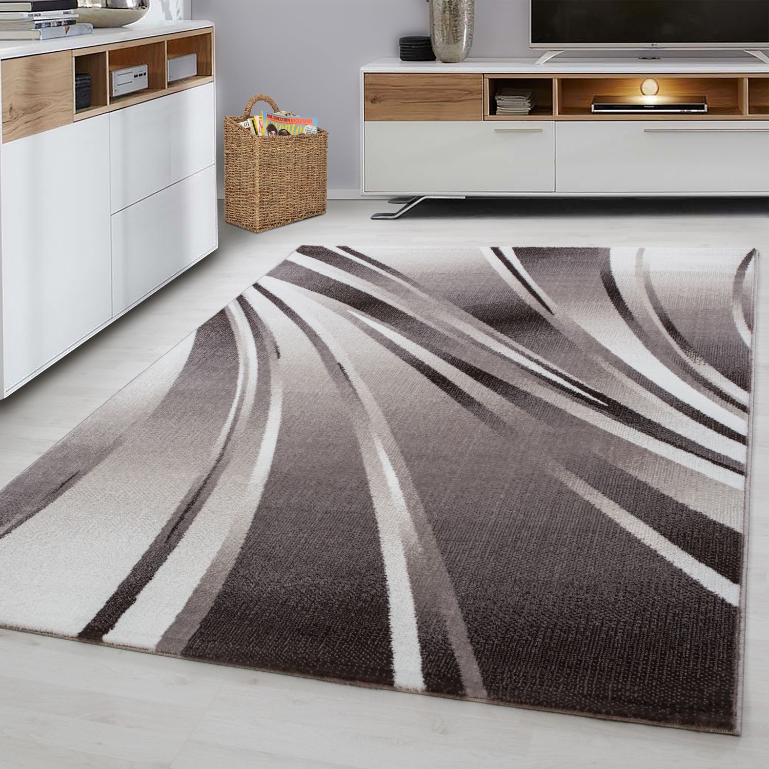 Teppich Boss Teppich Kurzflor Teppich Paolo Braun, rechteckig, Höhe: 12 mm