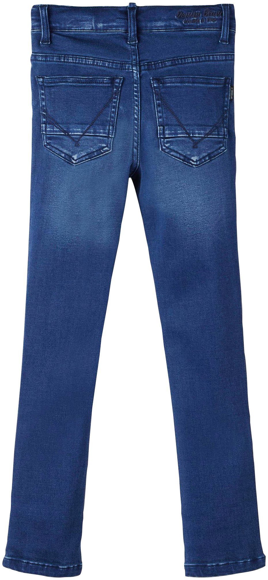NKMTHEO blue dark It PANT Name Stretch-Jeans DNMCLAS