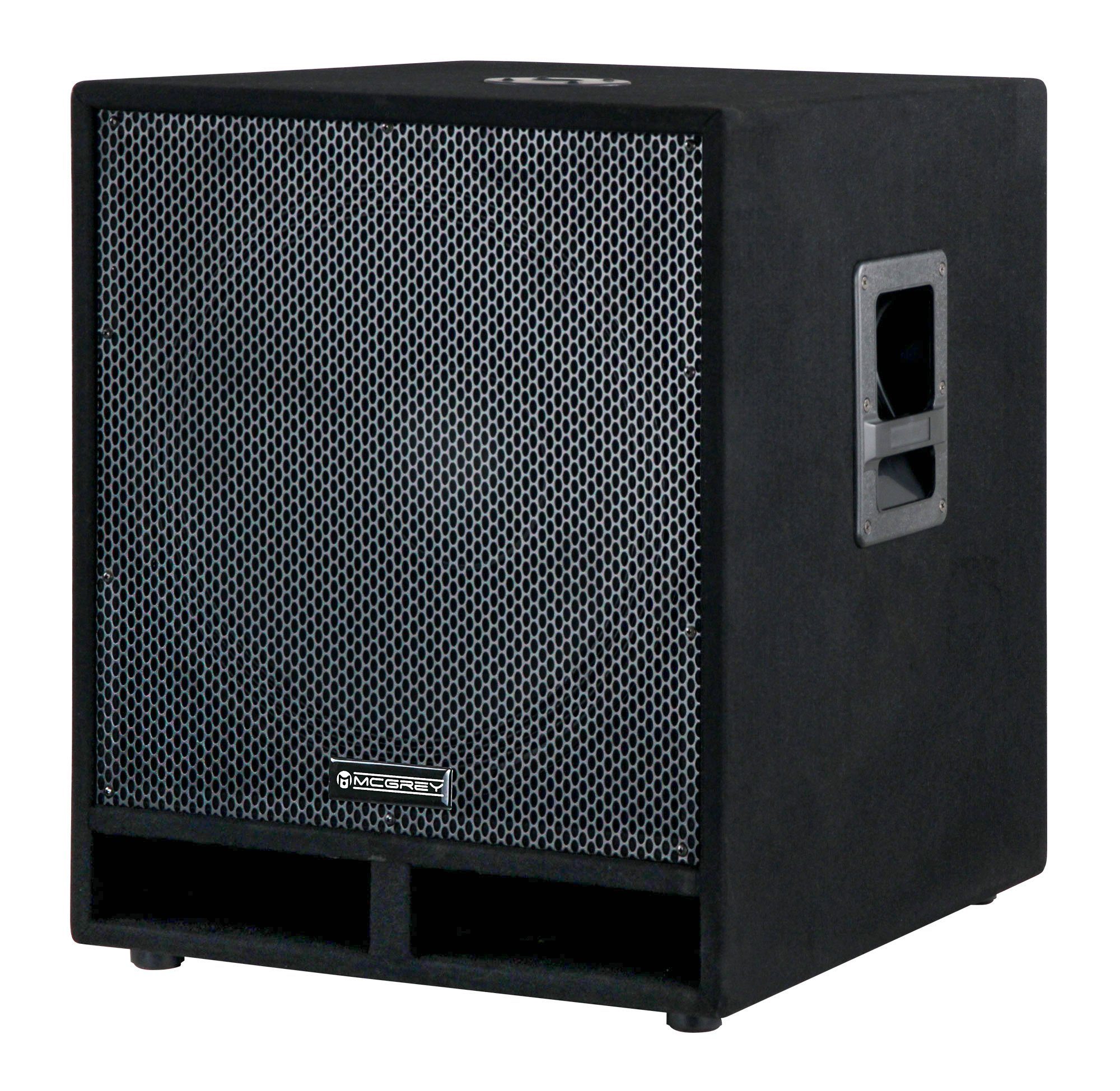 McGrey passives Subwoofer In/Out) 450 cm) W, SPK-Anschluss PAS-118 (45 (N/A, 18" Bassreflex-Kanäle - Subwoofer