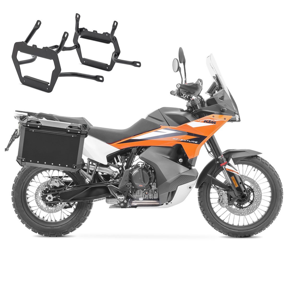 Kofferset Set Alukoffer + Kofferträger passend für KTM 790 / 890 Adventure/ R 19