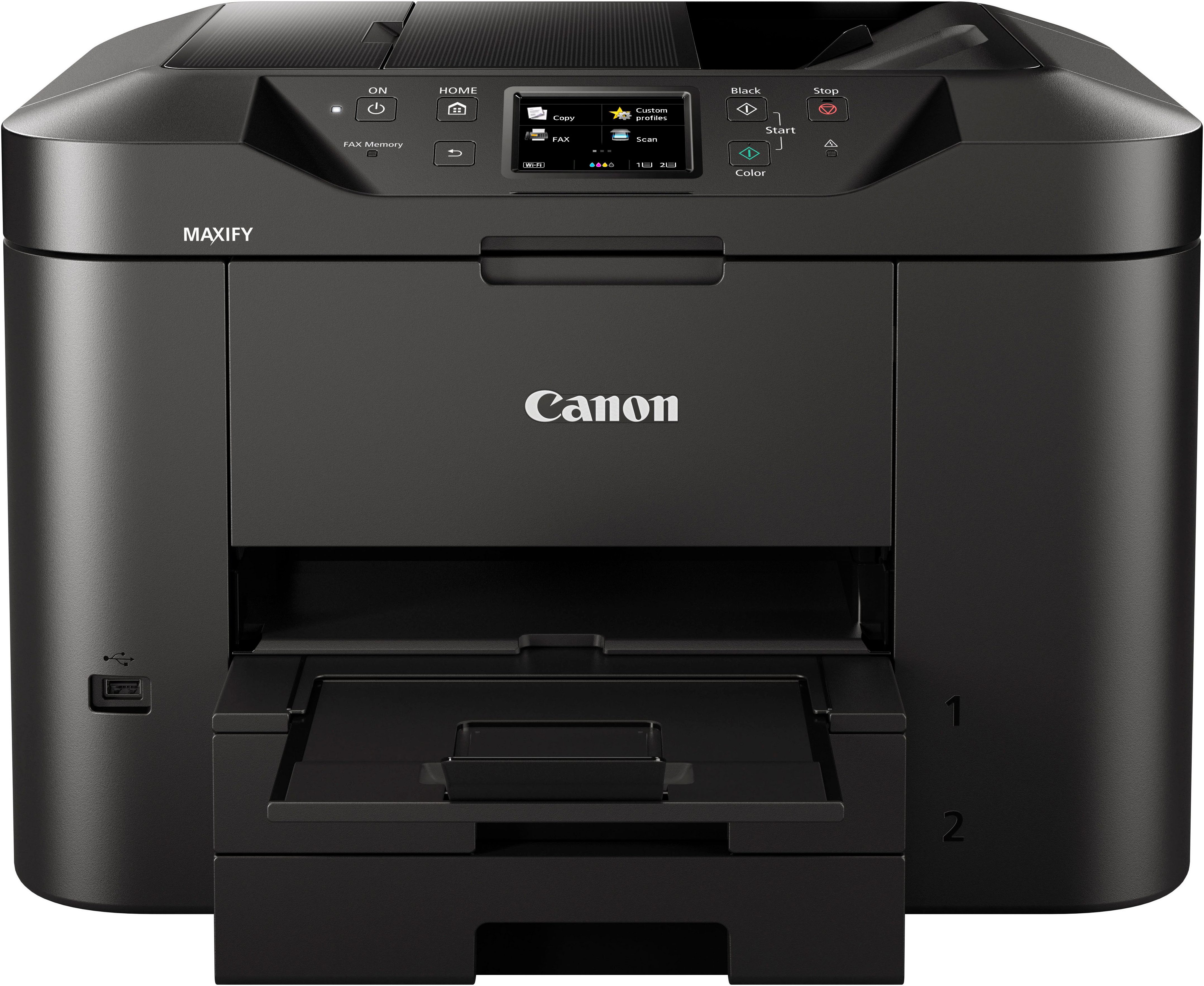 Canon MAXIFY MB2750 Multifunktionsdrucker, (LAN (Ethernet), WLAN (Wi-Fi), 4in1 Tintenstrahl-Multifunktionsgerät mit ADF und hohen Reichweiten)