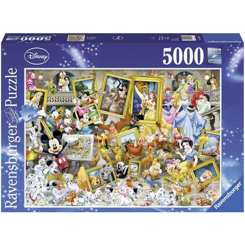 Ravensburger Puzzle Disney, Micky als Künstler, 5000 Puzzleteile, Made in Germany, FSC® - schützt Wald - weltweit