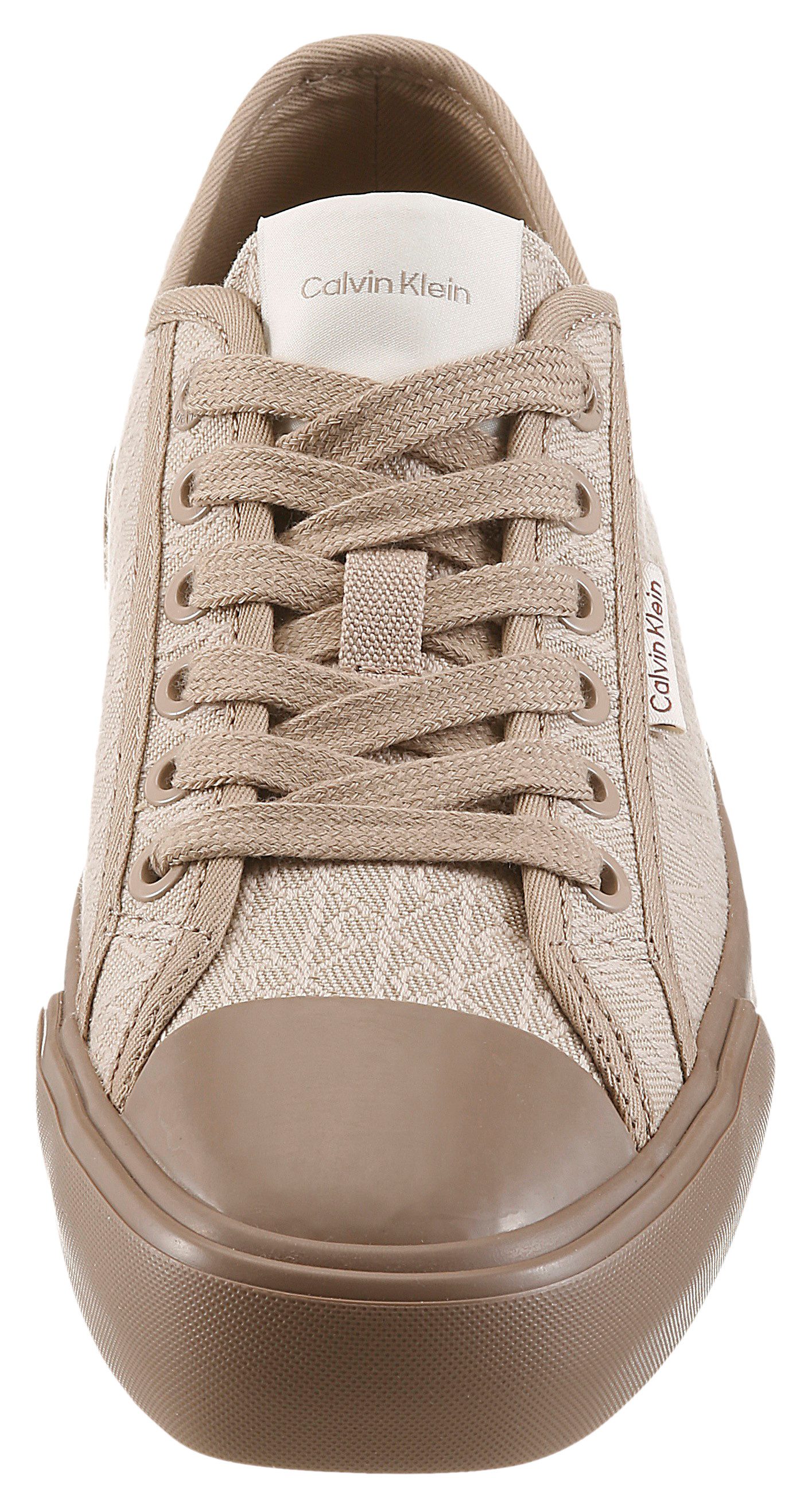Calvin Klein VULC LOW LACEUP AOP CANVAS Plateausneaker Freizeitschuh, Halbschuh, Schnürer mit Plateau – Bild 4 von 5