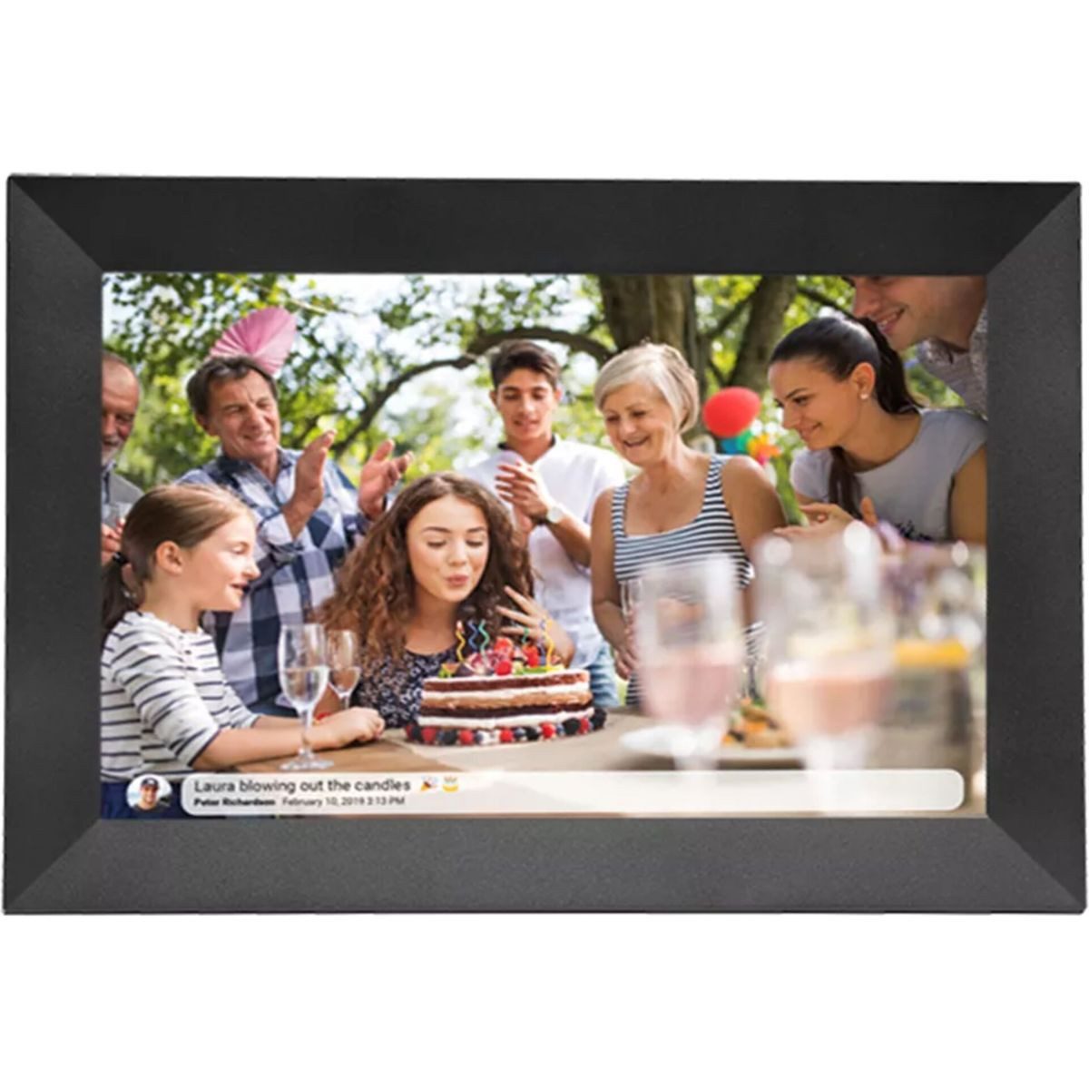 Denver Frameo PFF-1024 25,4cm 16GB schwarz Digitaler Bilderrahmen