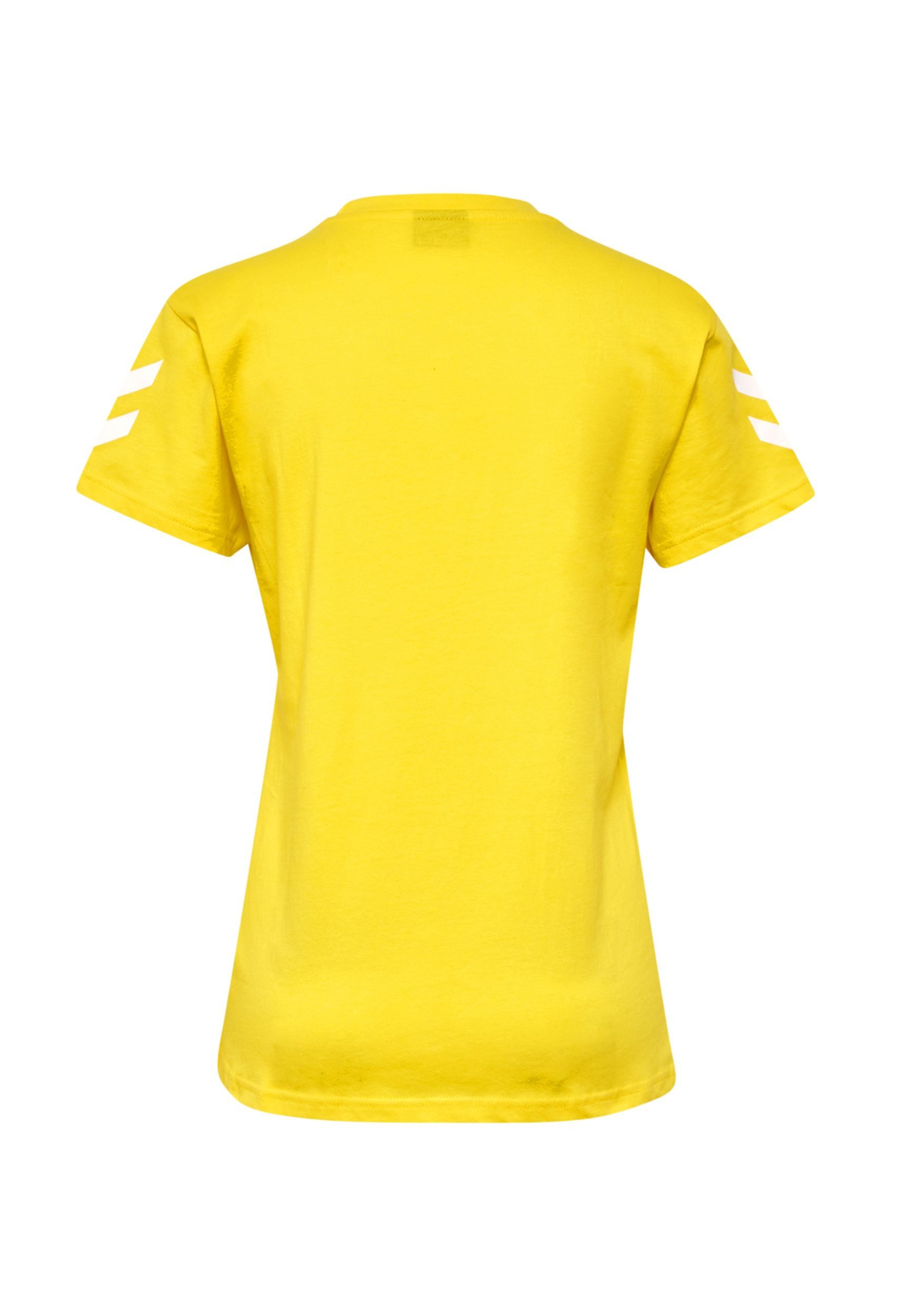 hummel T-Shirt Logo Kurzarm aus Baumwolle HMLGO für Baumwolle Regular Fit Rundhals Kurzarm unifarben