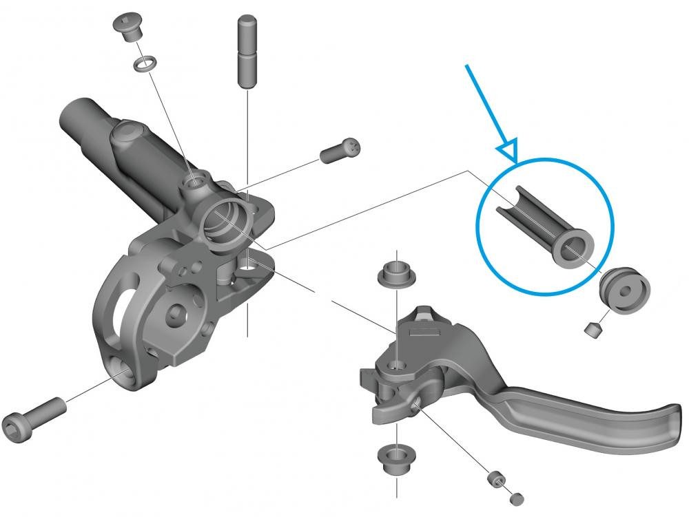 Shimano Scheibenbremse SHIMANO Membran BL-M820 - Ersatz-Membran für Bremshebel, ca. 6 g