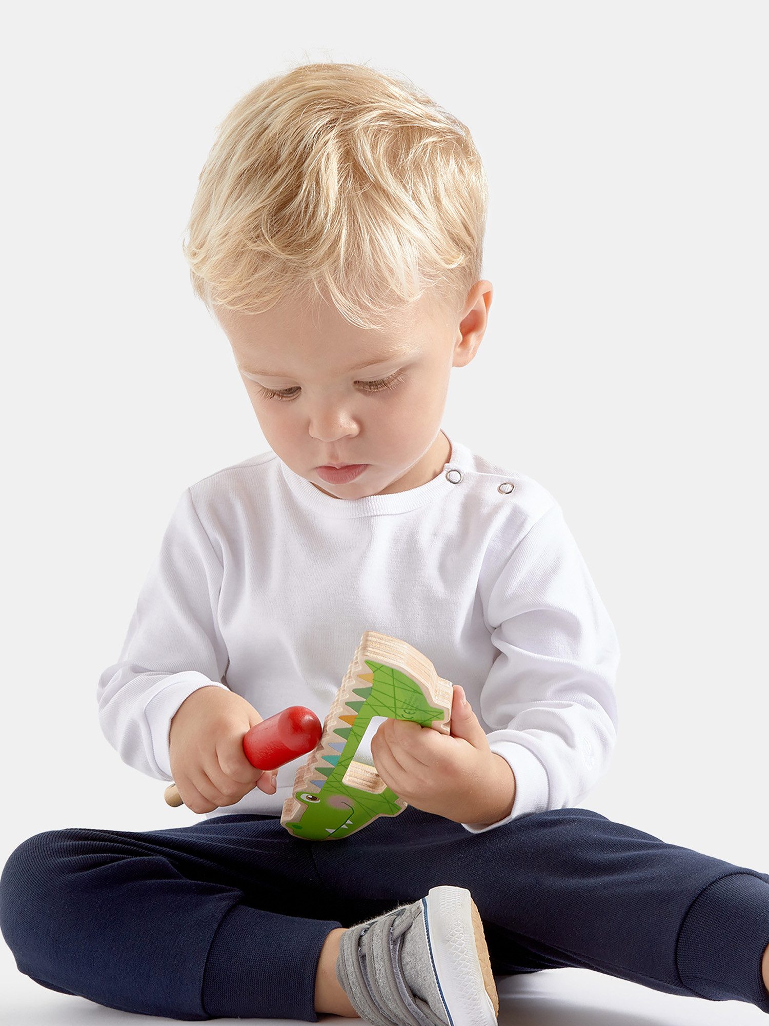 Haba Spielzeug-Musikinstrument Guiro Krokodil, unisex neutral