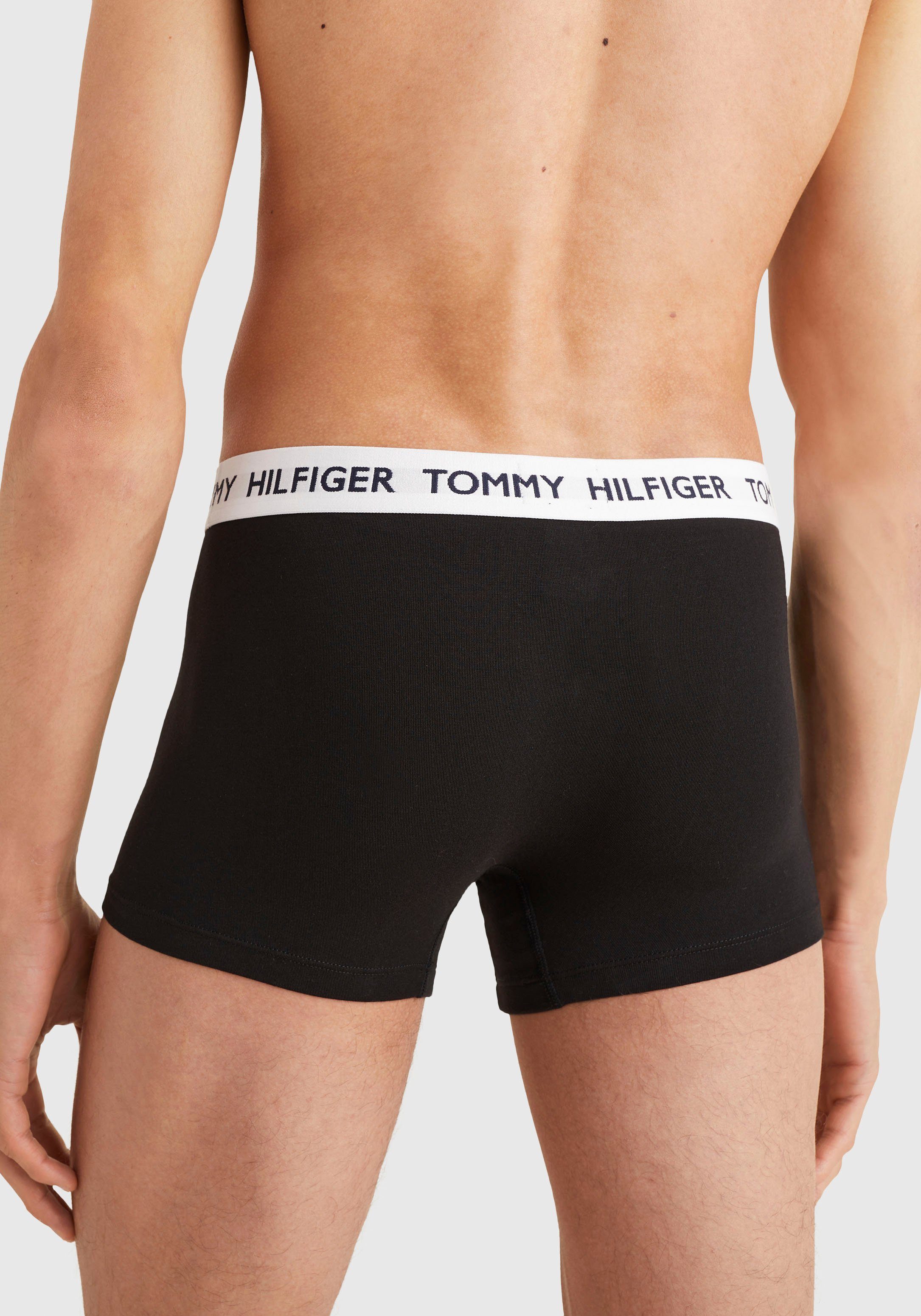 Tommy Hilfiger Tommy Logo-Elastiktape Underwear TRUNK Trunk PVH mit BLACK Hilfiger