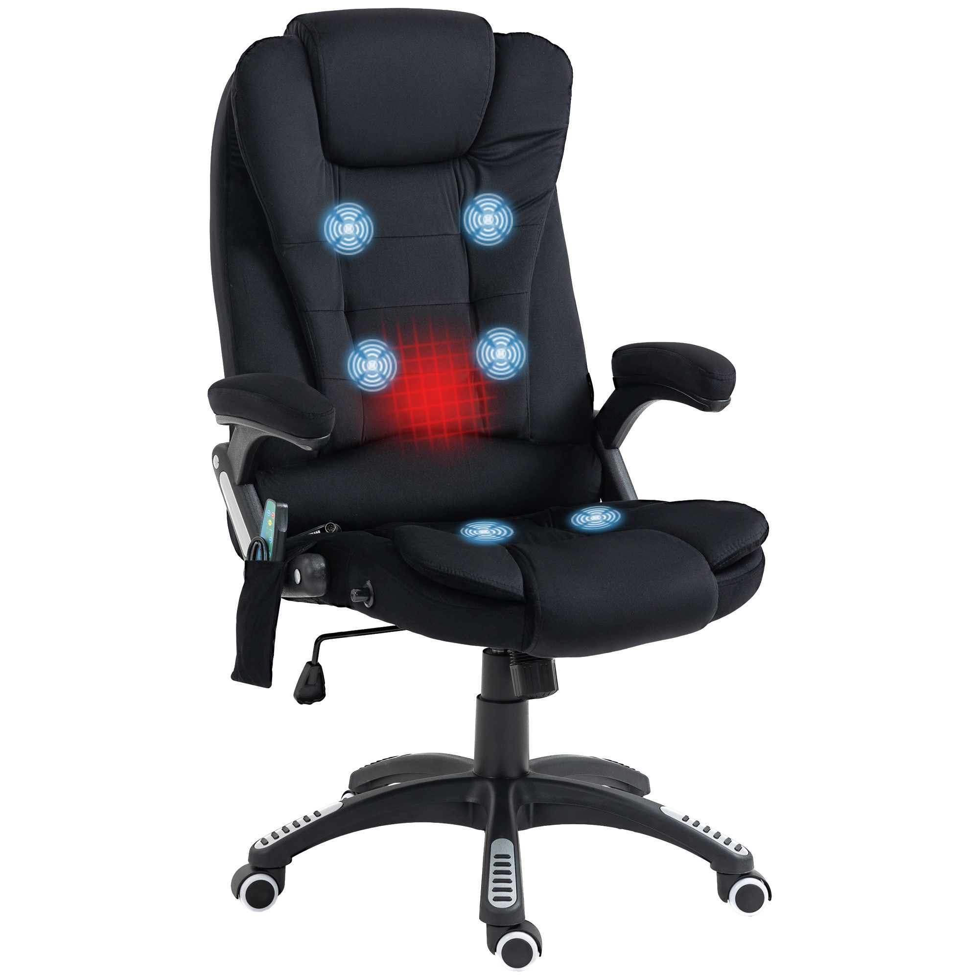 Vinsetto Schreibtischstuhl mit Vibrationsmassage, Heiz-, Liegefunktion, erg günstig online kaufen