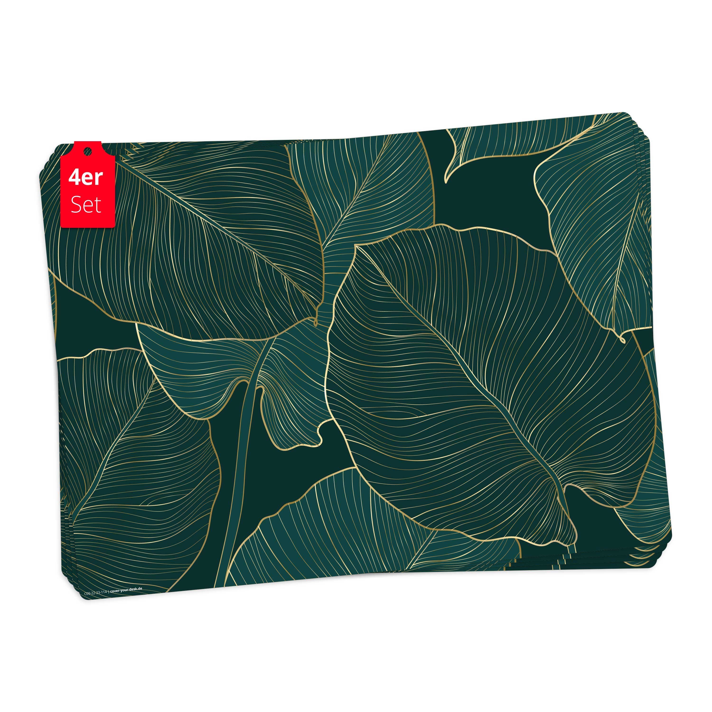 cover-your-desk.de Platzset Tischset, Platzset abwaschbar - Tropische Blätt günstig online kaufen