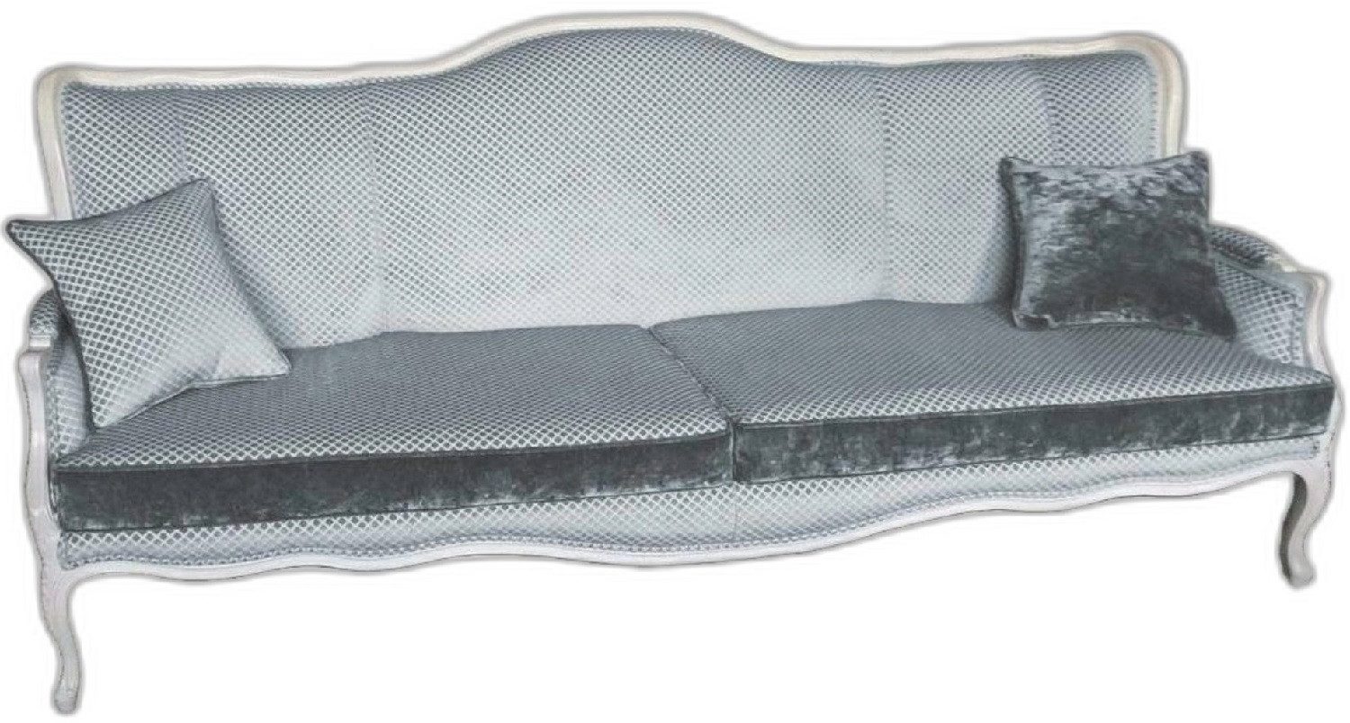 Xlmoebel 3-Sitzer Grau Sofa mit Kissen im modernen Design aus hochwertigem Holz, 1 Teile, Hergestellt in Europa