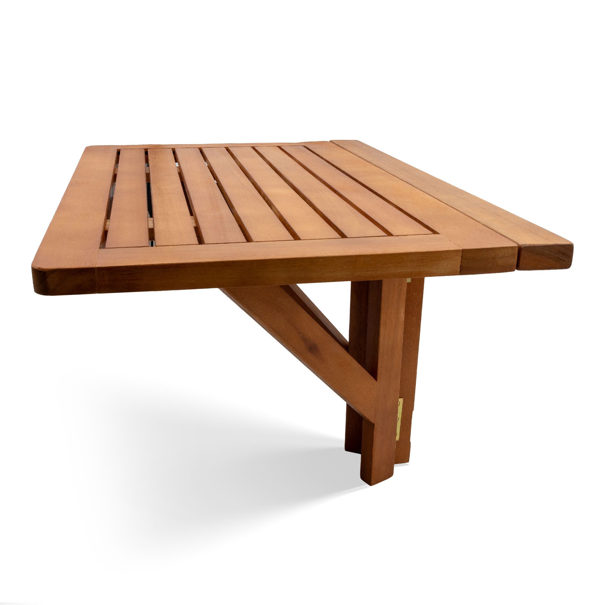 Spetebo Balkonhängetisch Eukalyptus Holz Balkon Hängetisch 60x40cm