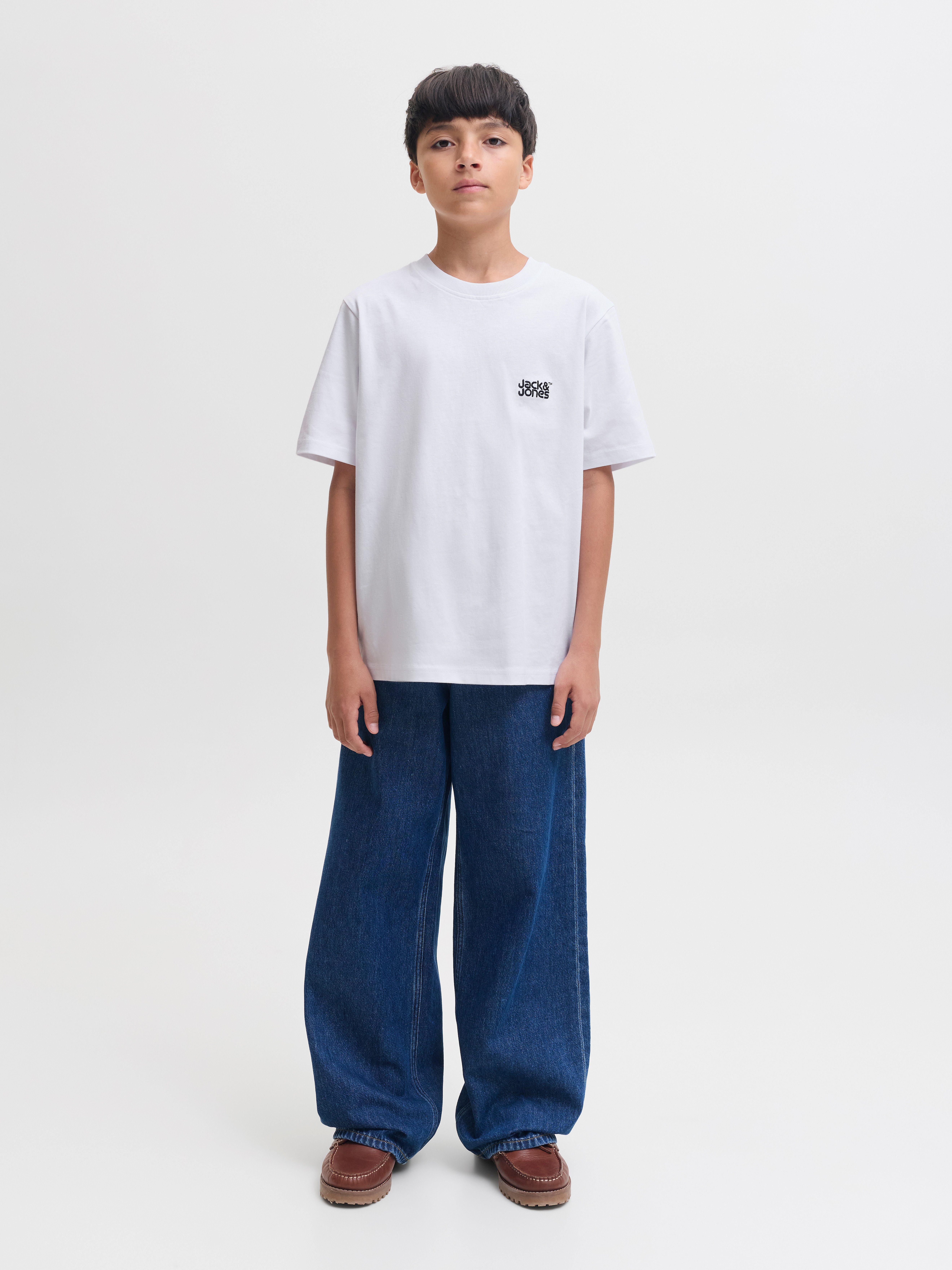 Jack & Jones Junior Rundhalsshirt JJECOLTON TEE SS CREW NECK SN JNR Baumwolle, locker geschnitten – Bild 5 von 5