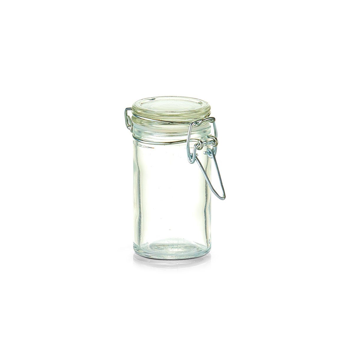 Zeller mini Gewürzgläser-Set 4-tlg., Present Glas/Metall, m. Gewürzbehälter Bügelverschluss,