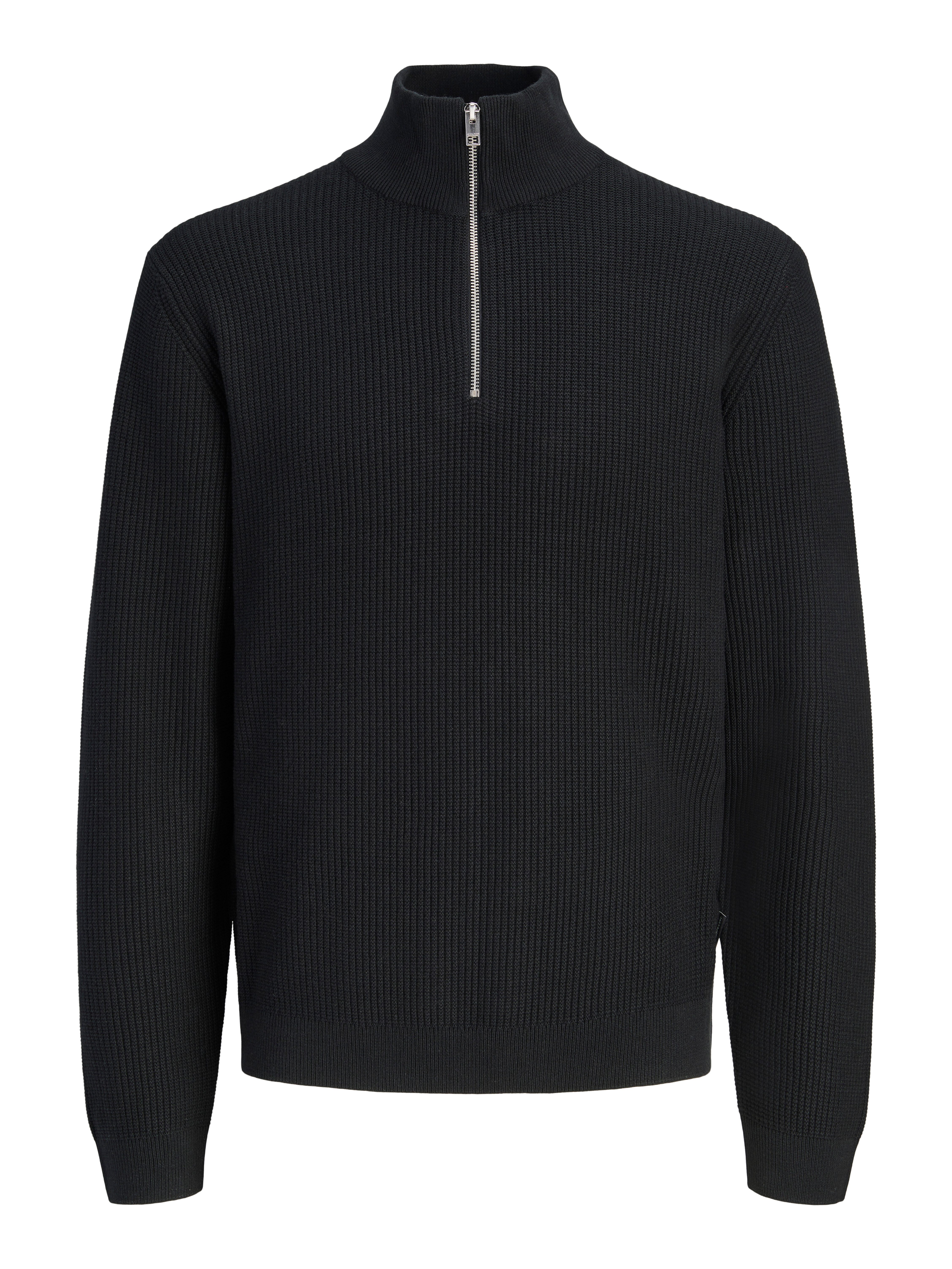 Jack & Jones Troyer JPRBLACONNOR KNIT HALF ZIP Baumwolle, regular fit