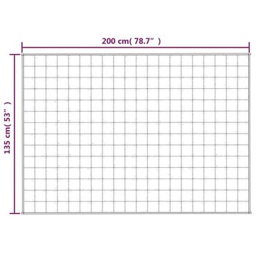 Einziehdecke, Gewichtsdecke Hellcreme 135x200 cm 10 kg Stoff Bettdecke, vidaXL