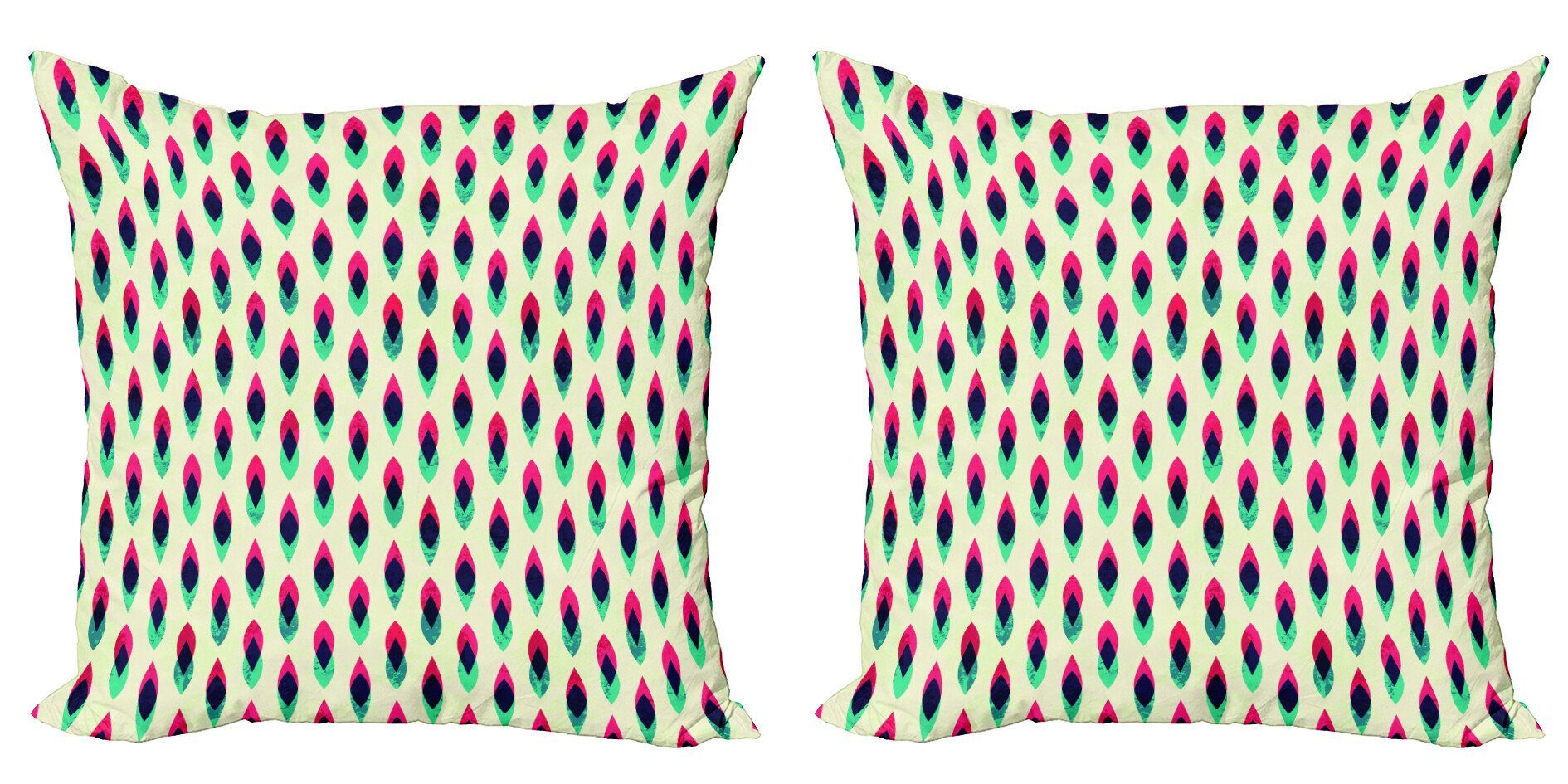 Kissenbezüge Modern Accent Doppelseitiger Digitaldruck, Abakuhaus (2 Stück), Jahrgang Geometrische Muster Curve