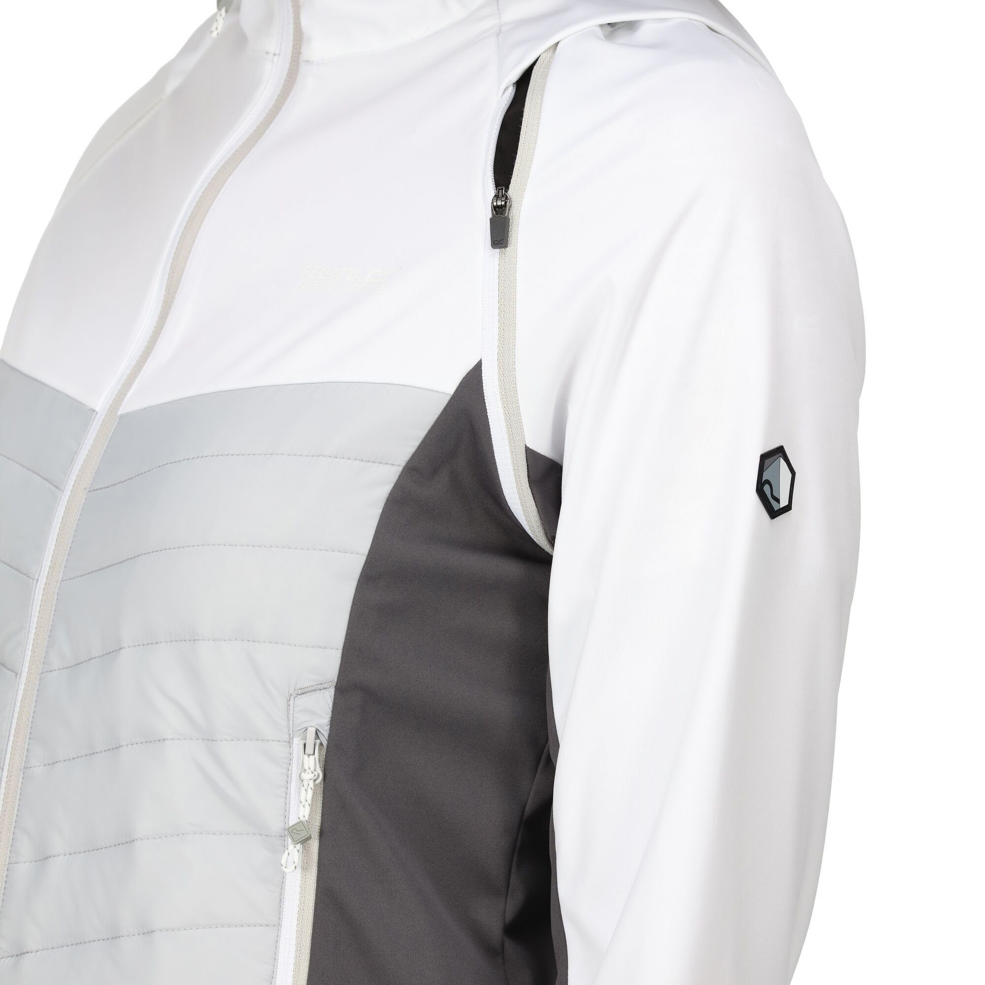 wasserabweisend White/Cybrsp Outdoorjacke abnehmbar, Damen, Steren wind- Ärmel und Regatta für