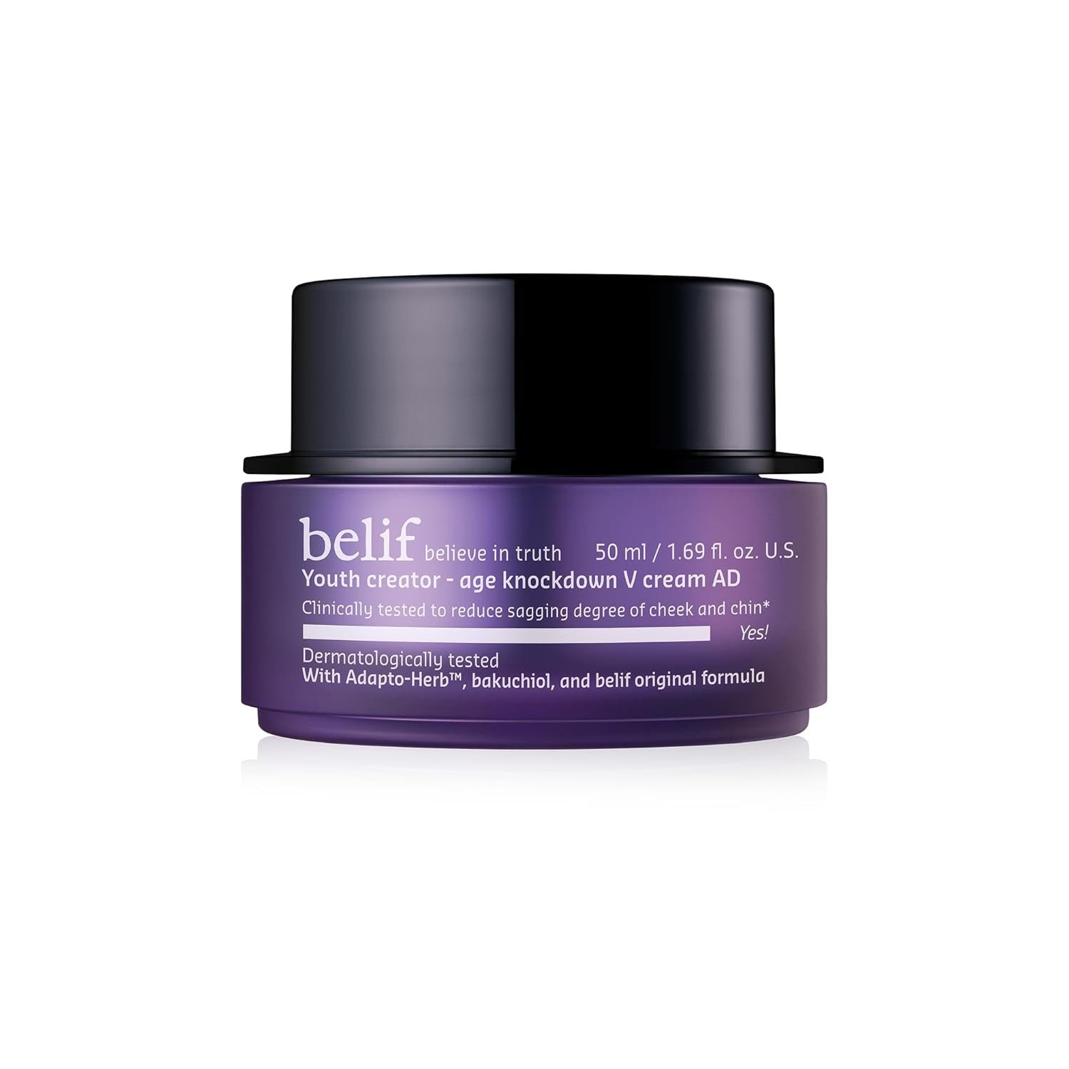 Belif Tagescreme Youth Creator – Age Knockdown V Cream 50 ml, Anti-Aging-Creme für mehr Elastizität, intensive Feuchtigkeit & gepflegte Haut, K-Beauty Gesichtspflege für alle Hauttypen