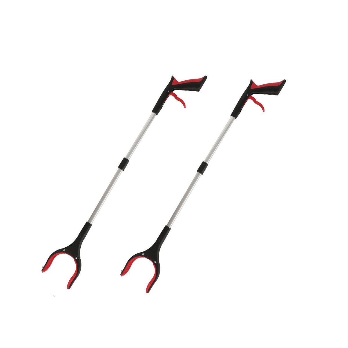 FELIXLEO Greifarm 2er-Pack 80cm Greifzange für Senioren mit 360° Drehkopf rutschfest., 2-tlg.