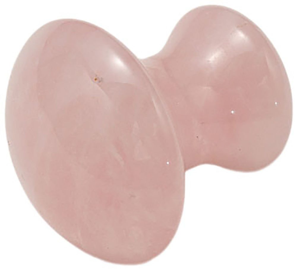Firetti Massagestein Geschenk Edelstein Farbstein Halbedelstein Walze, 1-tlg., Made in Germany - Rosenquarz