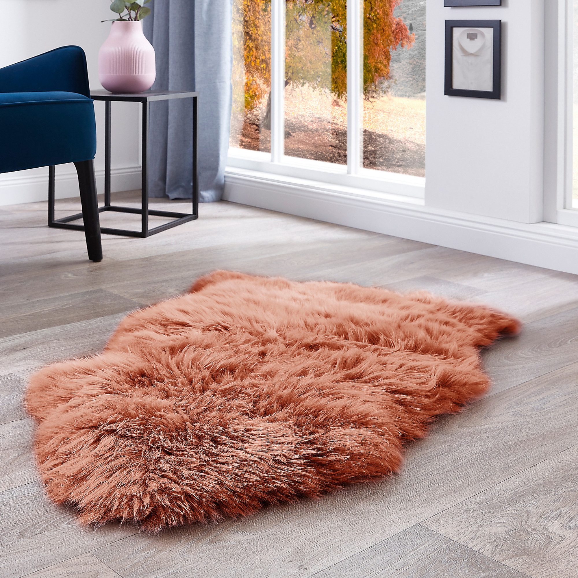 LUXOR living Fellteppich Schaffell Namika, fellförmig, Höhe: 50 mm, echtes Lammfell, weich & flauschig, große Farbauswahl, in 2 Größen