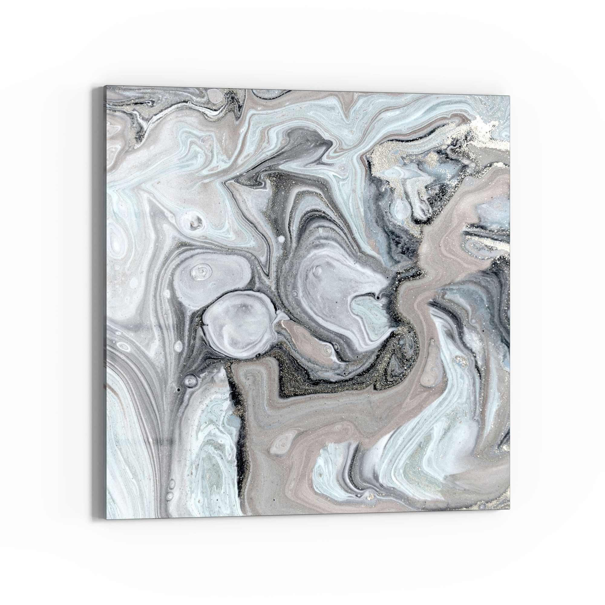 DEQORI Glasbild 'Organische Eleganz', 'Organische Eleganz', Glas Wandbild Bild schwebend modern