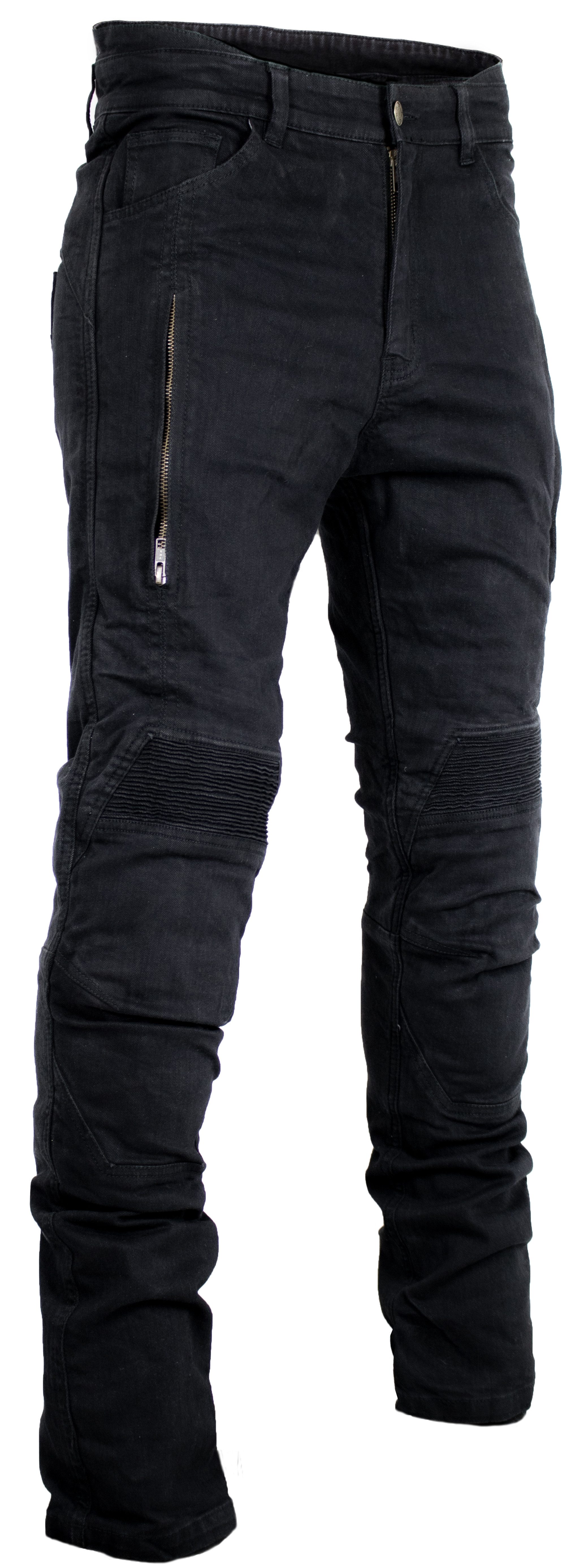 MDM Motorradhose Motorradhose Herren Motorradjeans Grau mit Protektoren, Aramid Motorradjeans Herren mit Aramid Verstärkung