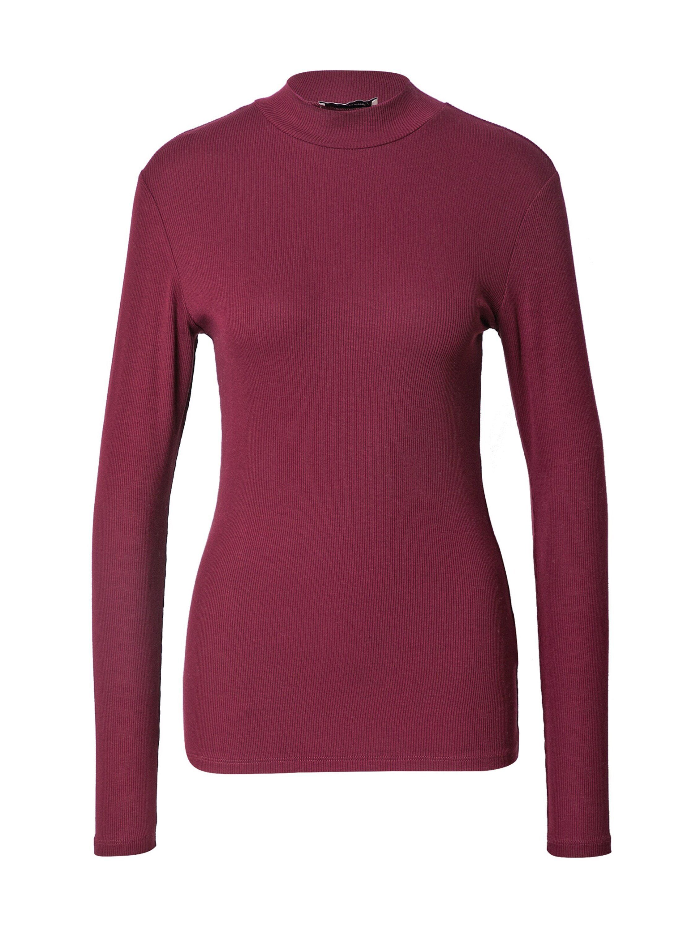 Modström Langarmshirt Krown (1-tlg) Plain/ohne Details bordeaux (75)