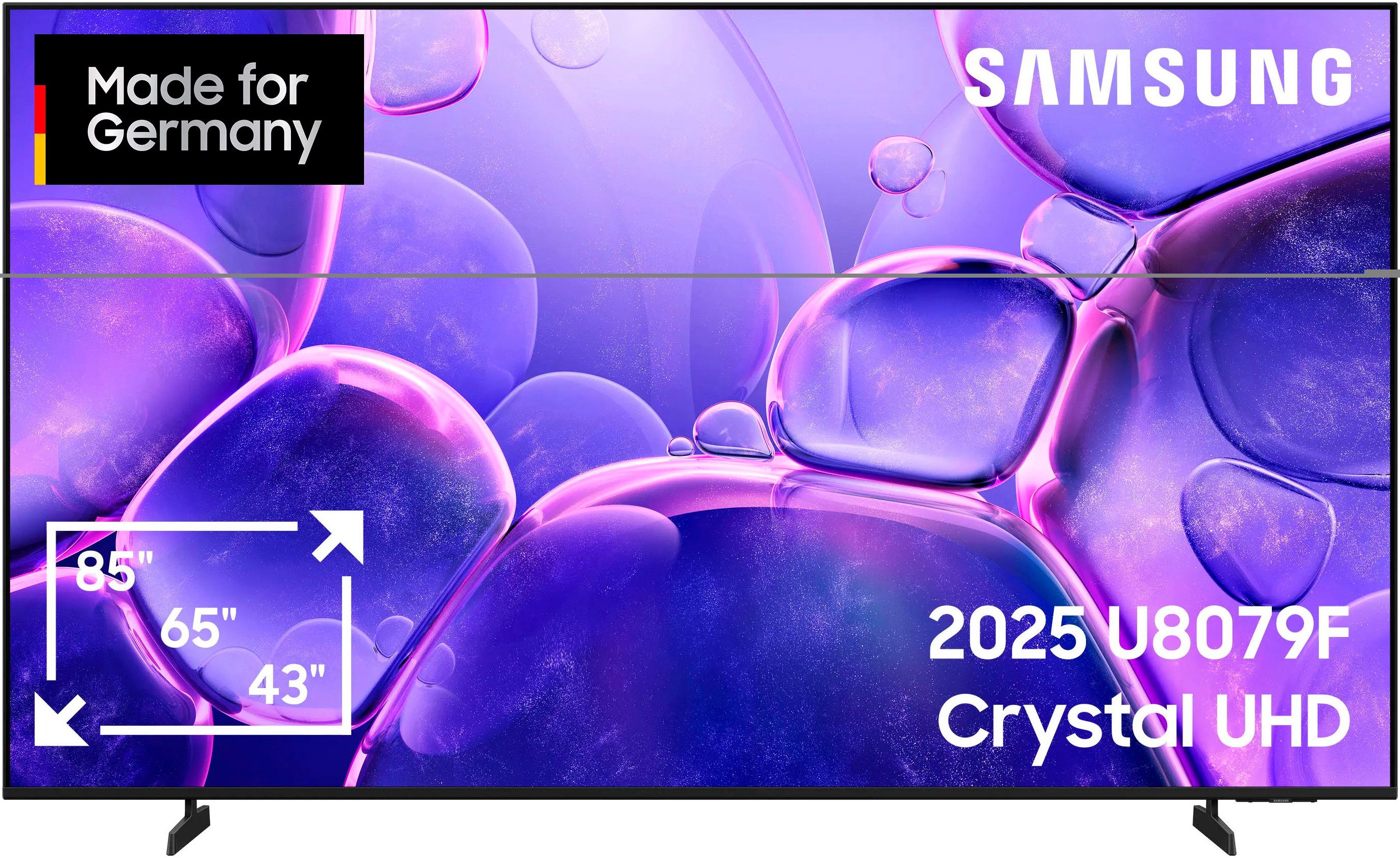 Samsung GU65U8079FU LED-Fernseher (163 cm/65 Zoll, 4K Ultra HD, Smart-TV, Crystal UHD, Q-Symphony, Dolby Surround Sound, Triple Tuner, Smart-Hub)