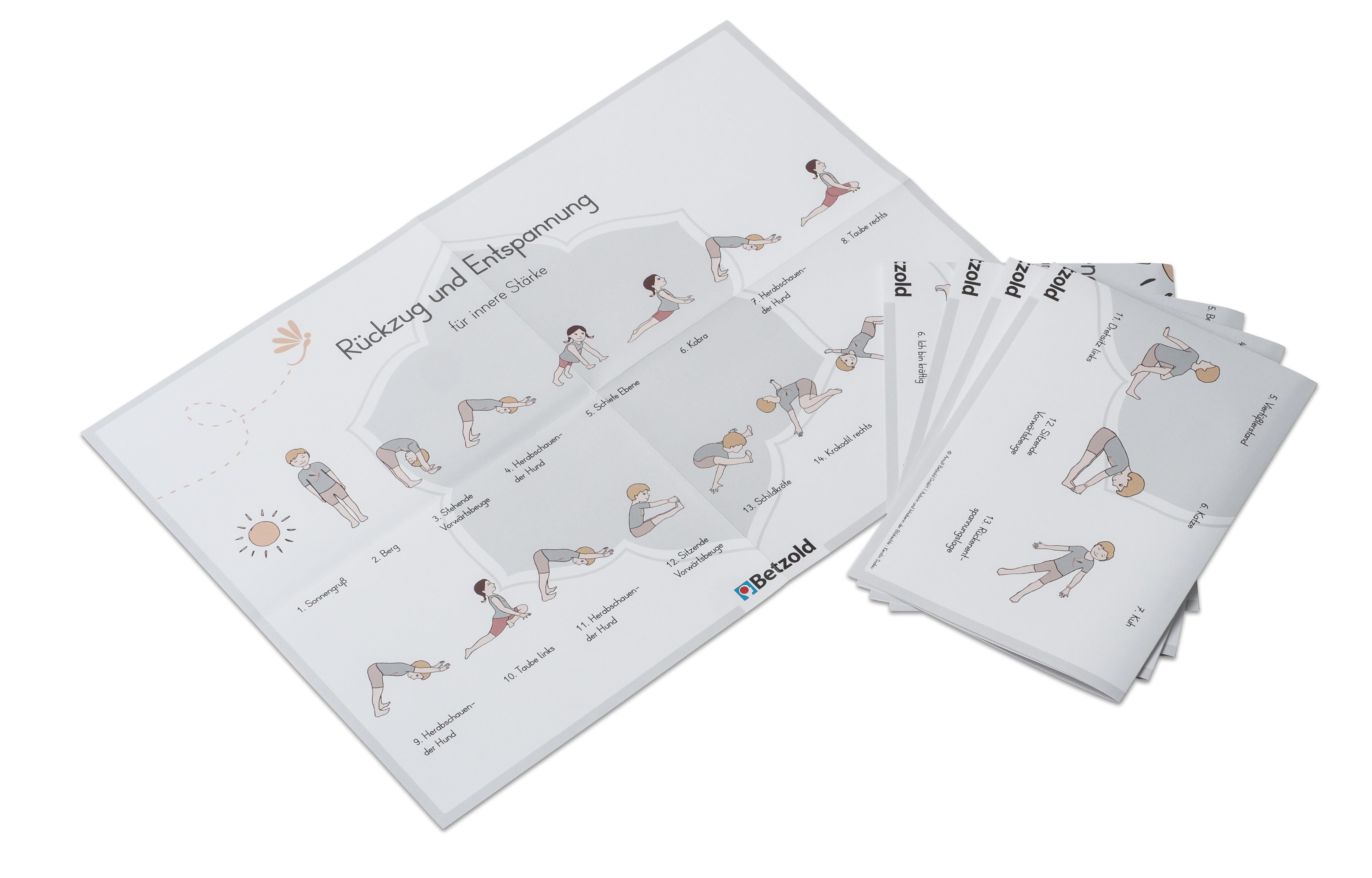 Betzold Poster Poster Kinder-Yoga, 5-teilig, default