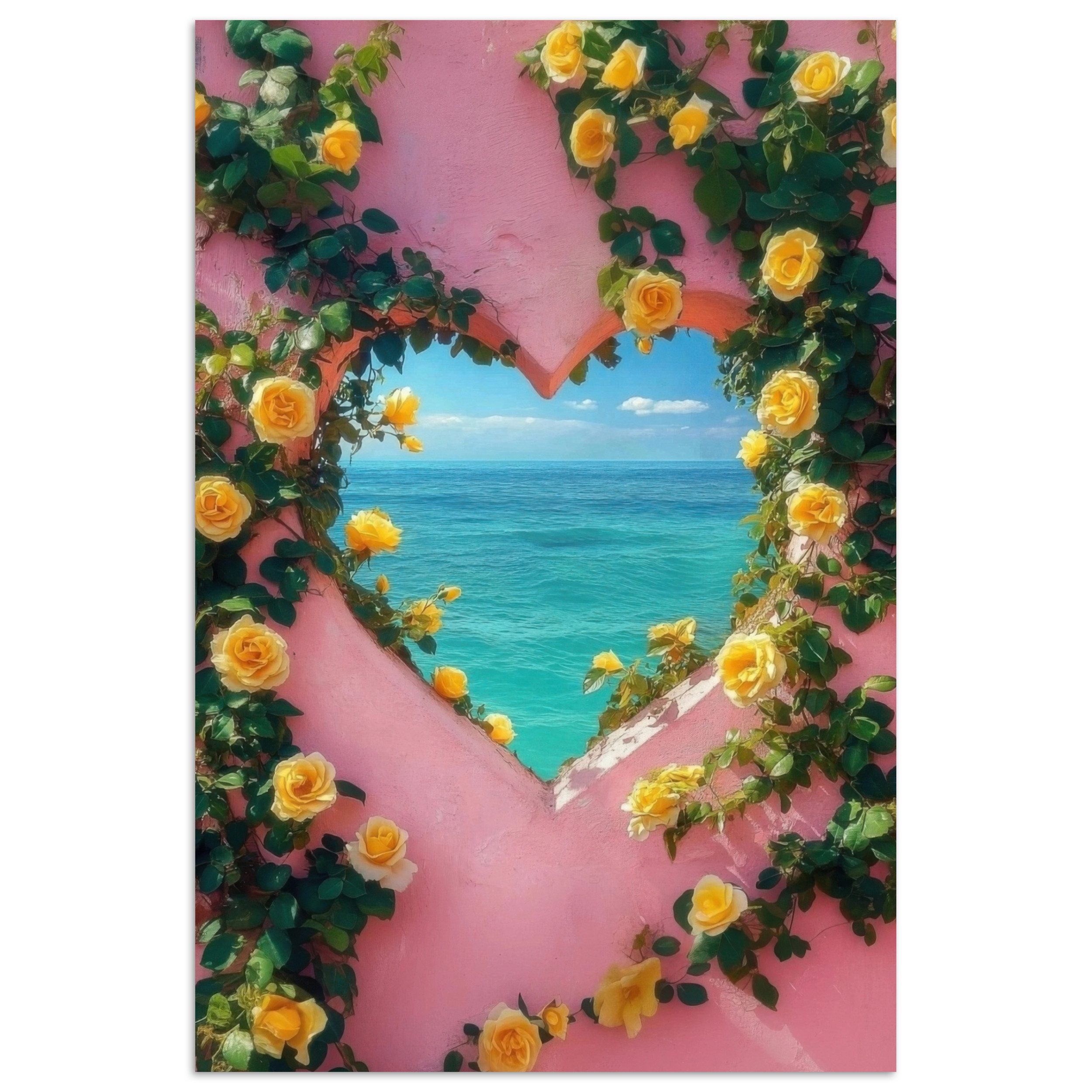 MuchoWow Poster Herz - Meer - günstig online kaufen