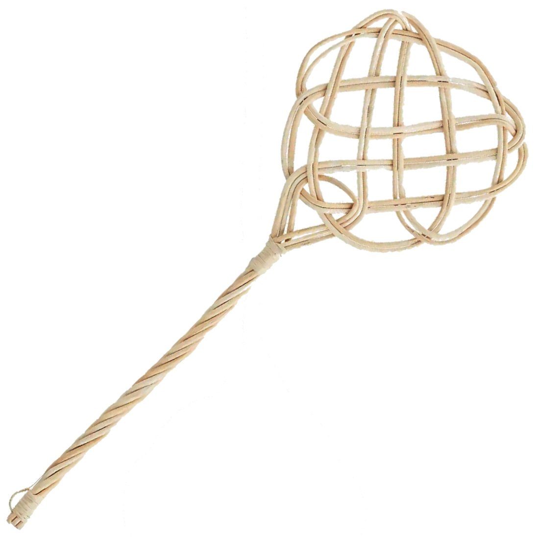 Macosa Home Reinigungsbürste eppichklopfer Rattan geflochten 70 cm Teppich Klopfer Ausklopfer, Teppiche, Läufer, Fußmatten, Polsterklopfer Peddigrohr Creme | Spülbürsten