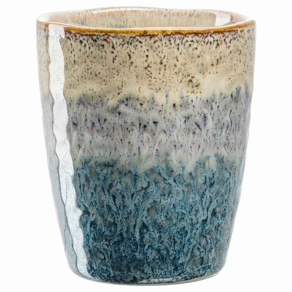 LEONARDO Becher Matera, Beige, Anthrazit, Blau, Keramik