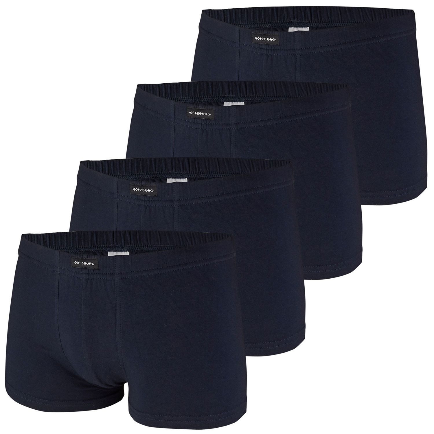 GÖTZBURG Boxershorts Basic mit Komfortbündchen im 4er Pack
