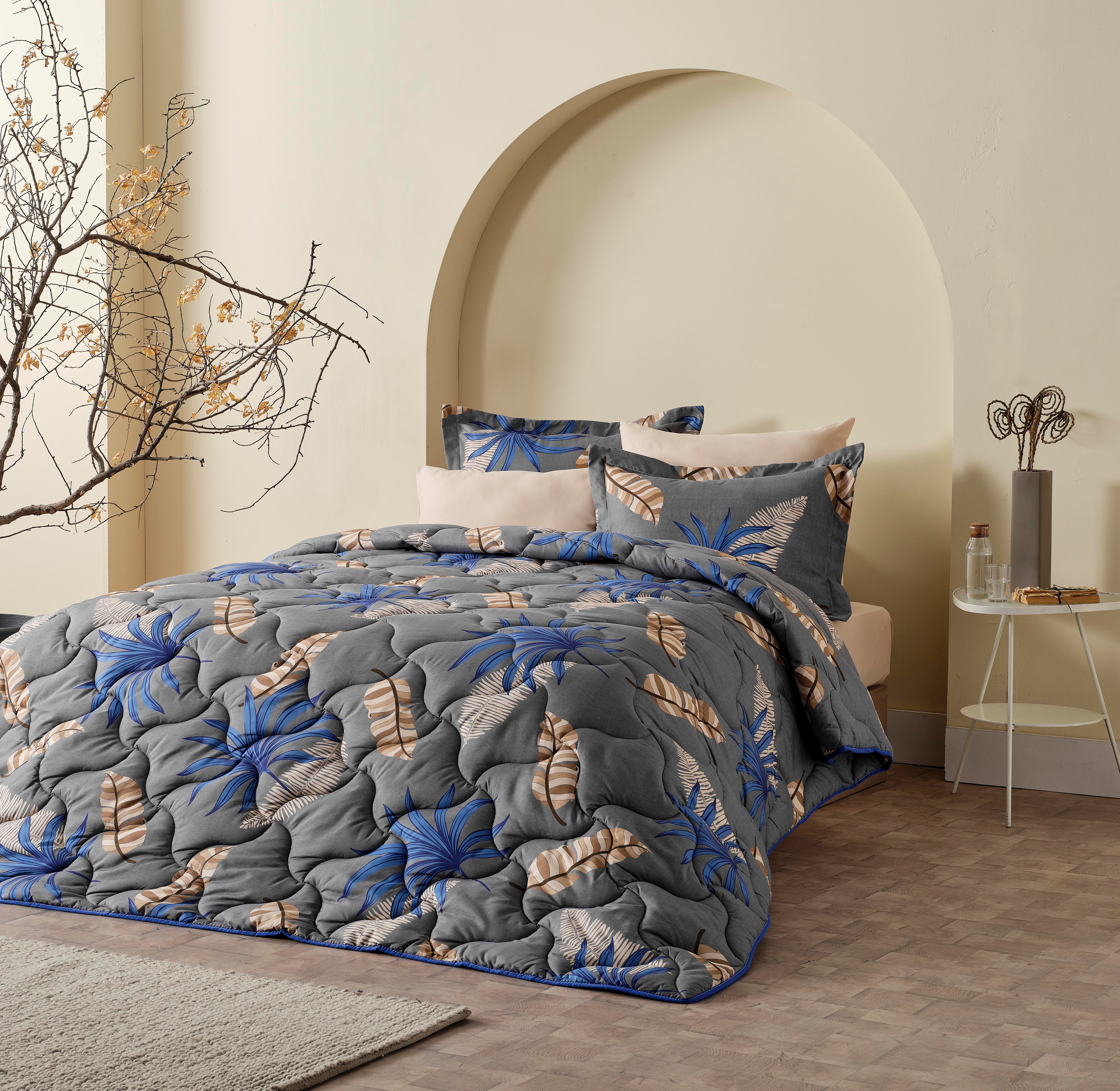 Moln Bett-Set Ganzjahresdecke + Kissenbezug + Bettwäsche Warme Bettdecke Set, Füllung: %100 Polyester, Bezug: 180x240 cm, antistatisch & antibakteriell, atmungsaktiv