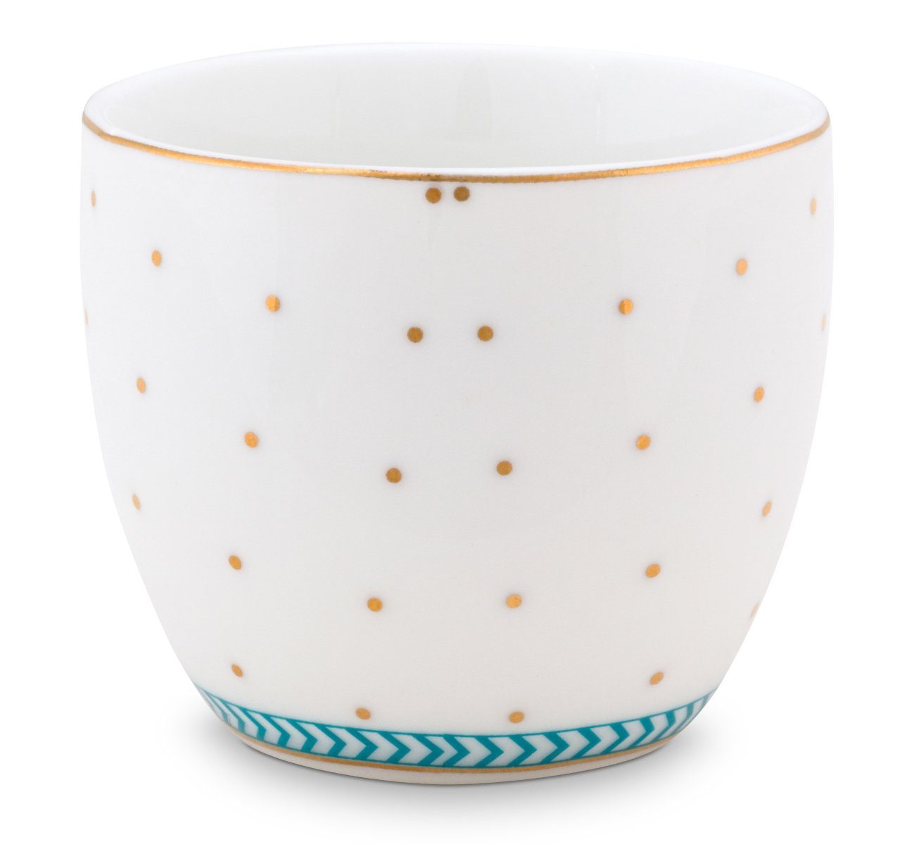 PiP Studio Eierbecher Jolie Dots Gold Eierbecher, Egg Cup Jolie Dots Gold