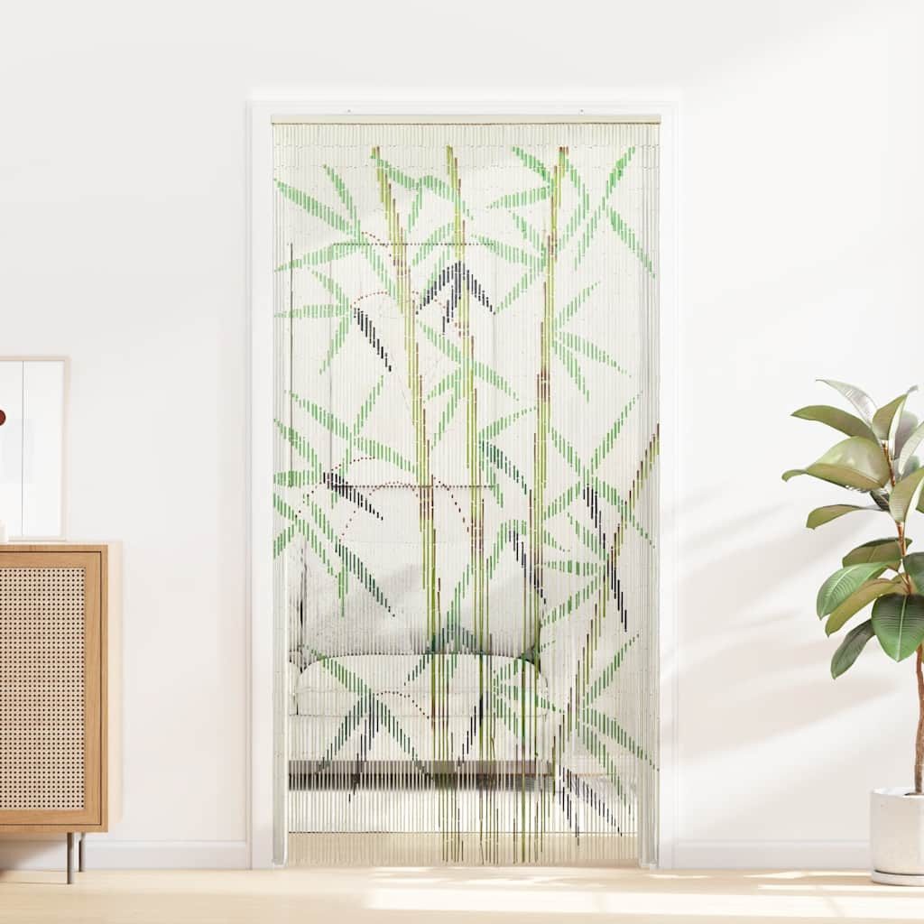 vidaXL Insektenschutz-Vorhang Insekten-Türvorhang Bambus Druck 100x220 günstig online kaufen