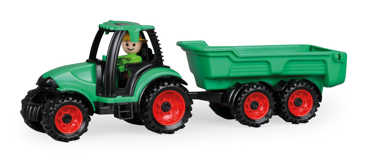 Lena® Spielzeug-Traktor Truckies Traktor mit Anhänger