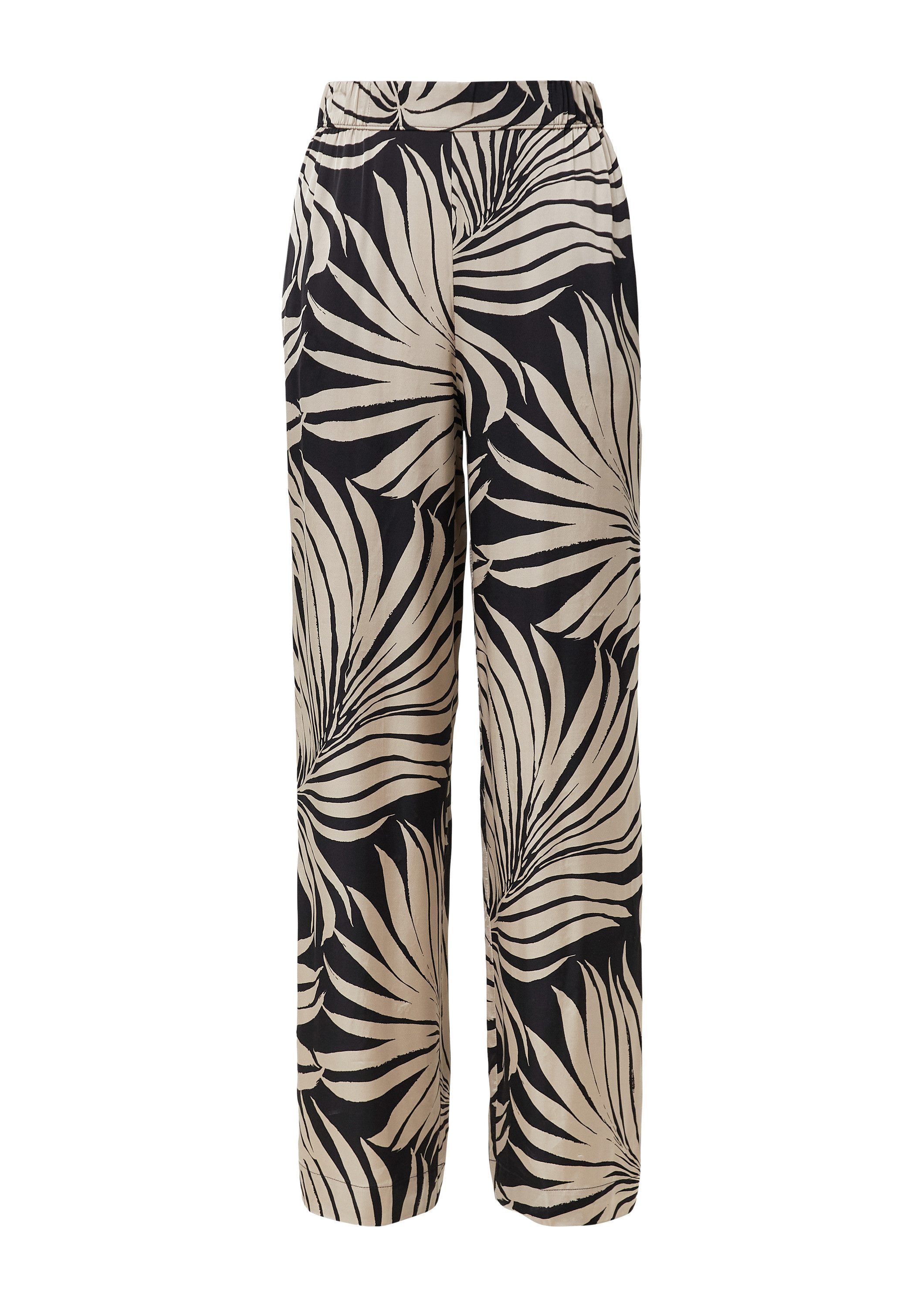 s.Oliver Chinos Hose Fließende Wide-Leg-Hose aus Satin günstig online kaufen