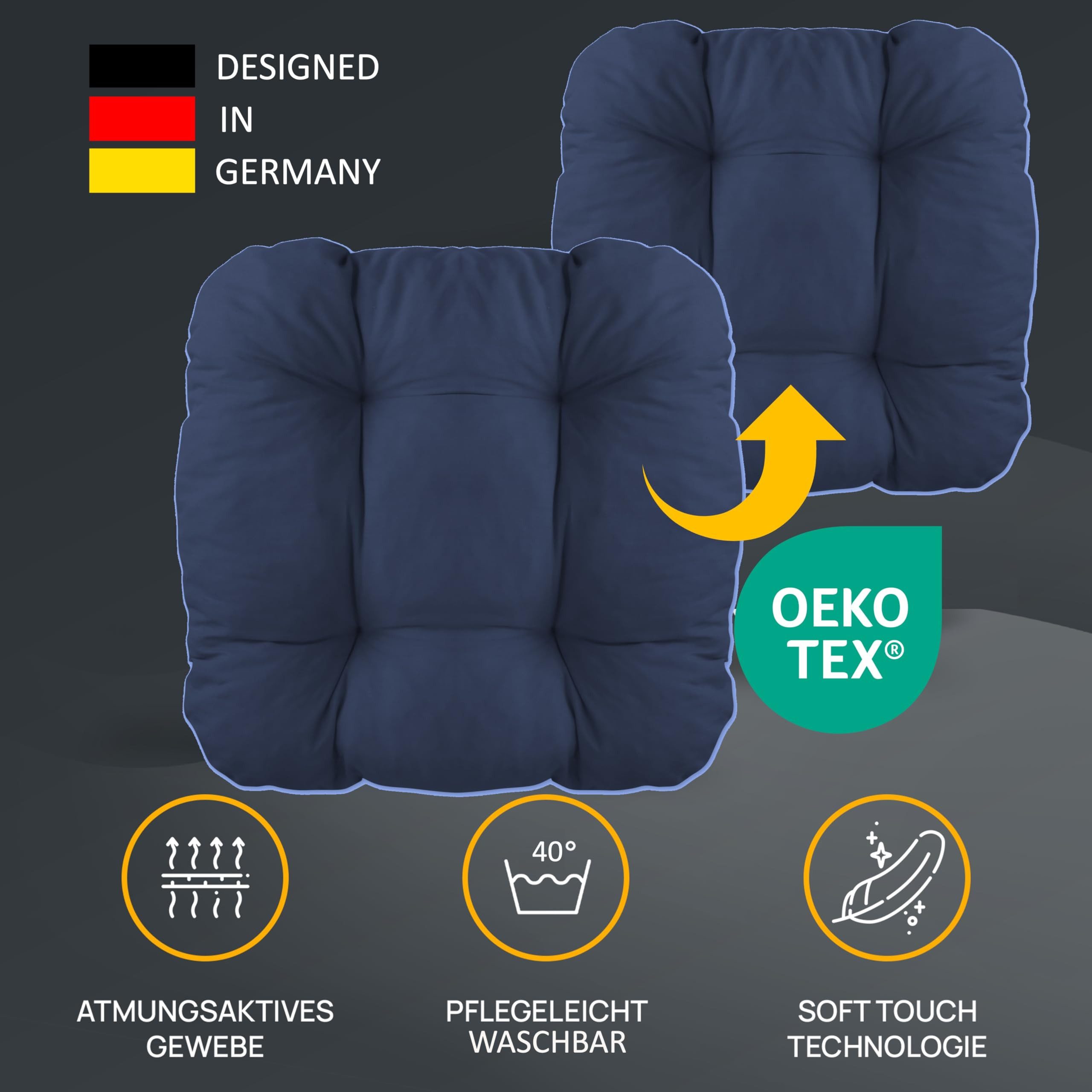 LILENO HOME Stuhlkissen Sitzkissen für Gartenstuhl, Küchenstuhl oder Esszim günstig online kaufen