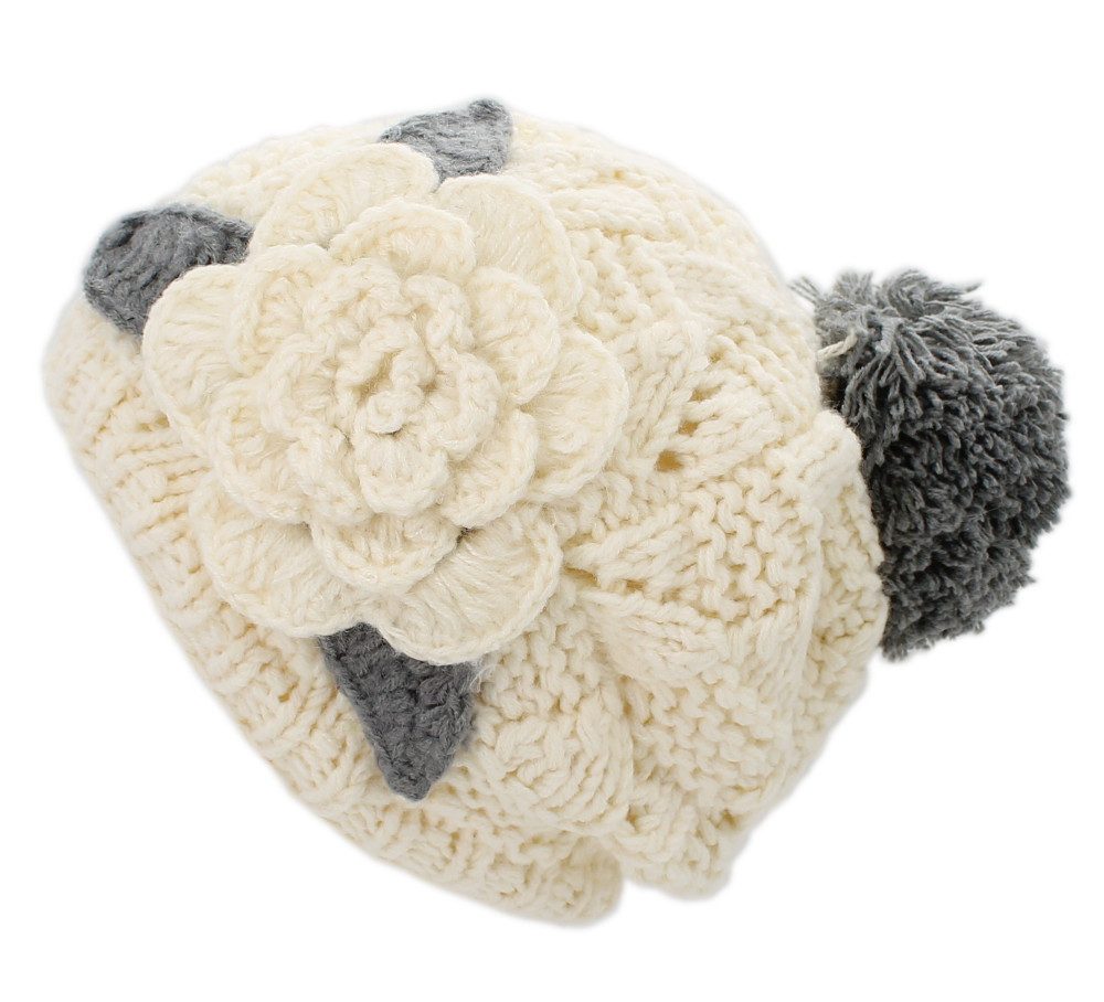 dy_mode Bommelmütze Damen Grobstrick Bommelmütze mit günstig online kaufen