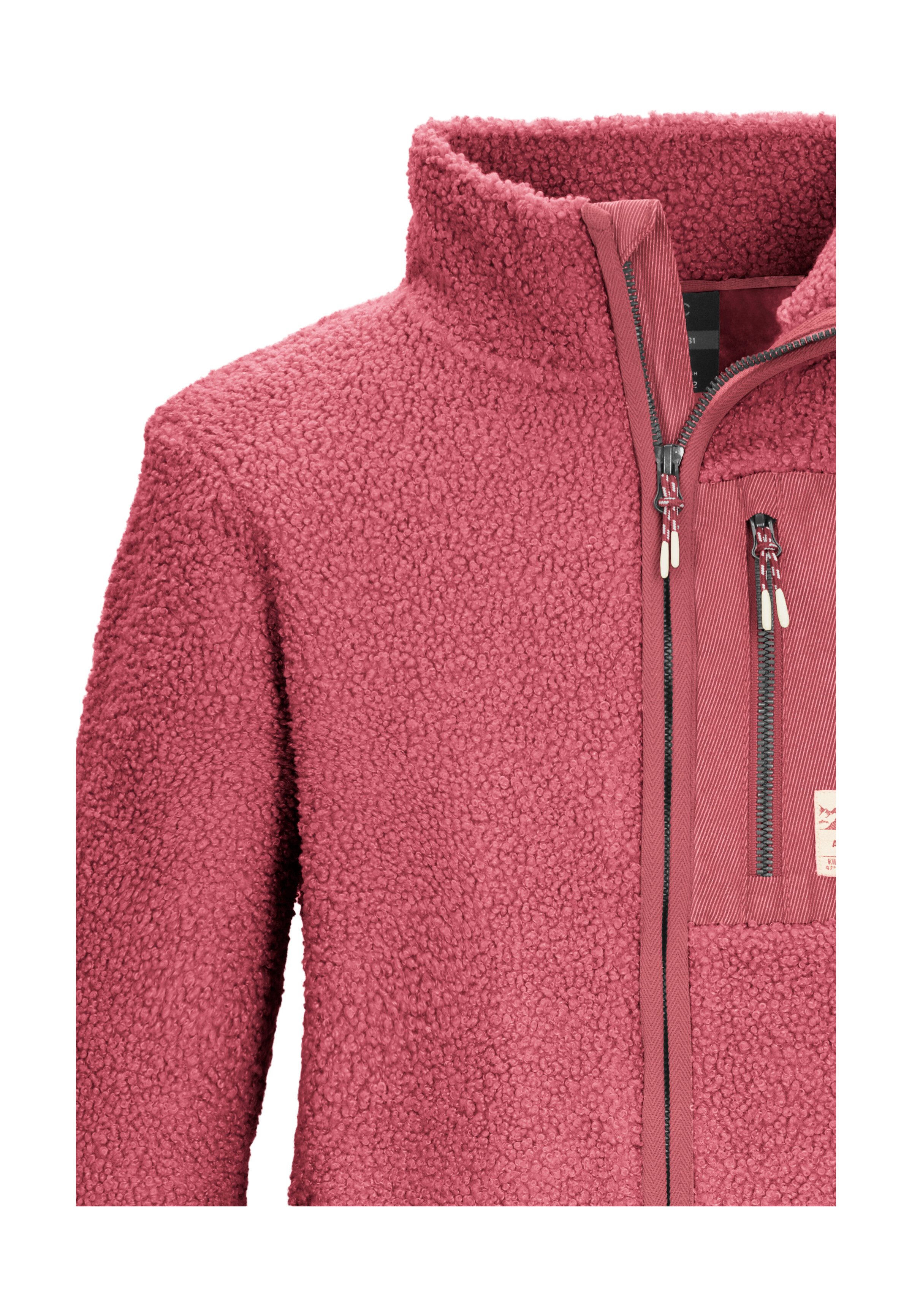 Killtec Fleecejacke KOW 140 GRLS FLC JCKT Weiche Sherpa-Fleecejacke mit Kinnschutz und Stauraum – Bild 3 von 5