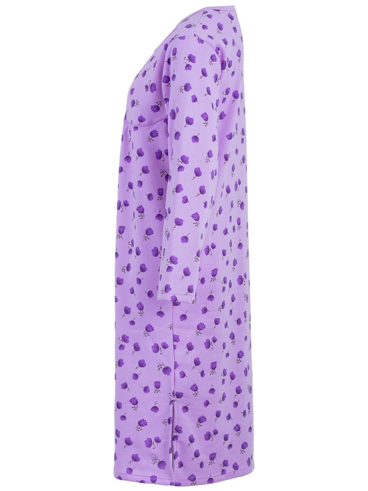 zeitlos Nachthemd Thermo Big Flower Langarm – Bild 2 von 5